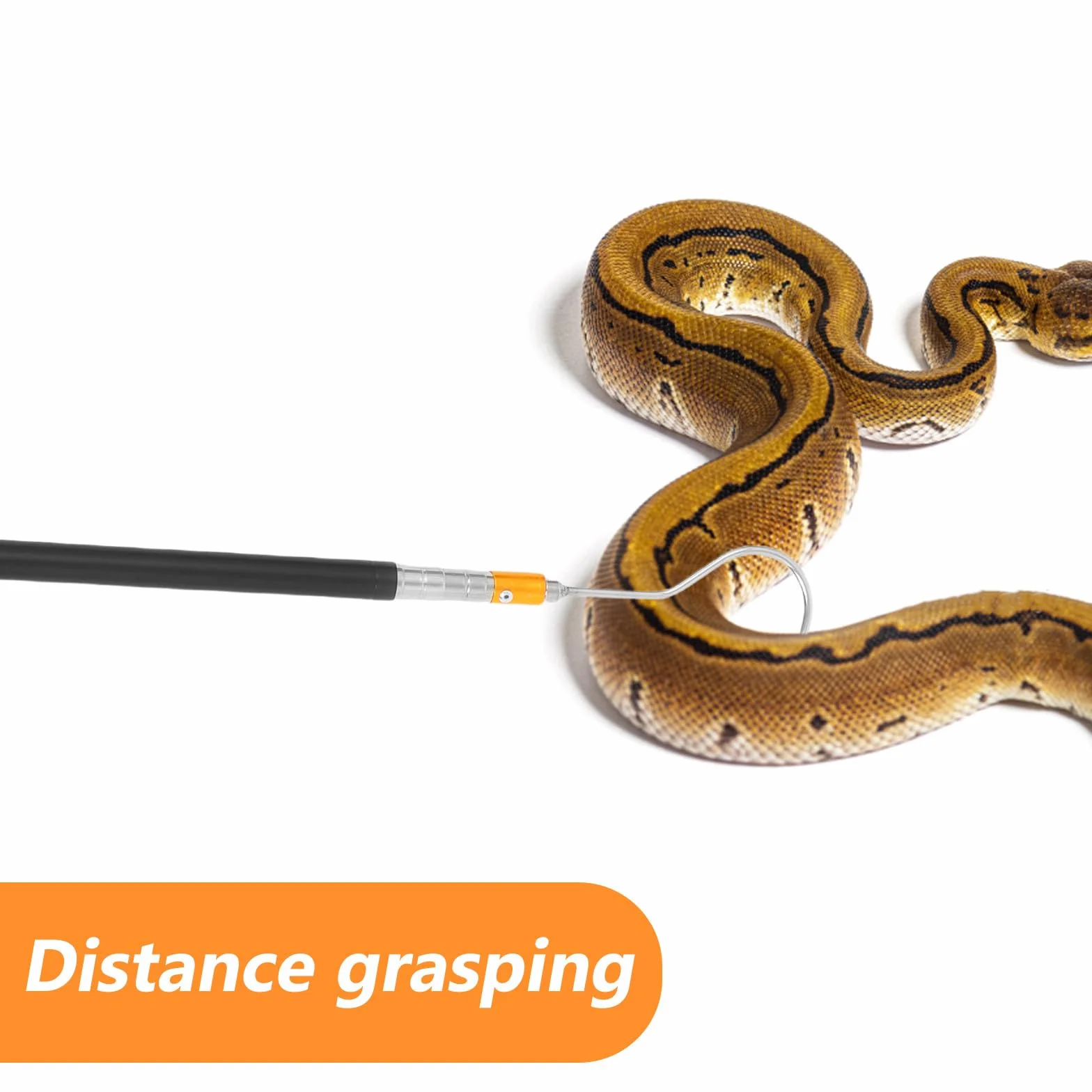 SHOWERORO Télescopique Crochet de Capture Serpent Acier Inoxydable 1,5 M Pliable