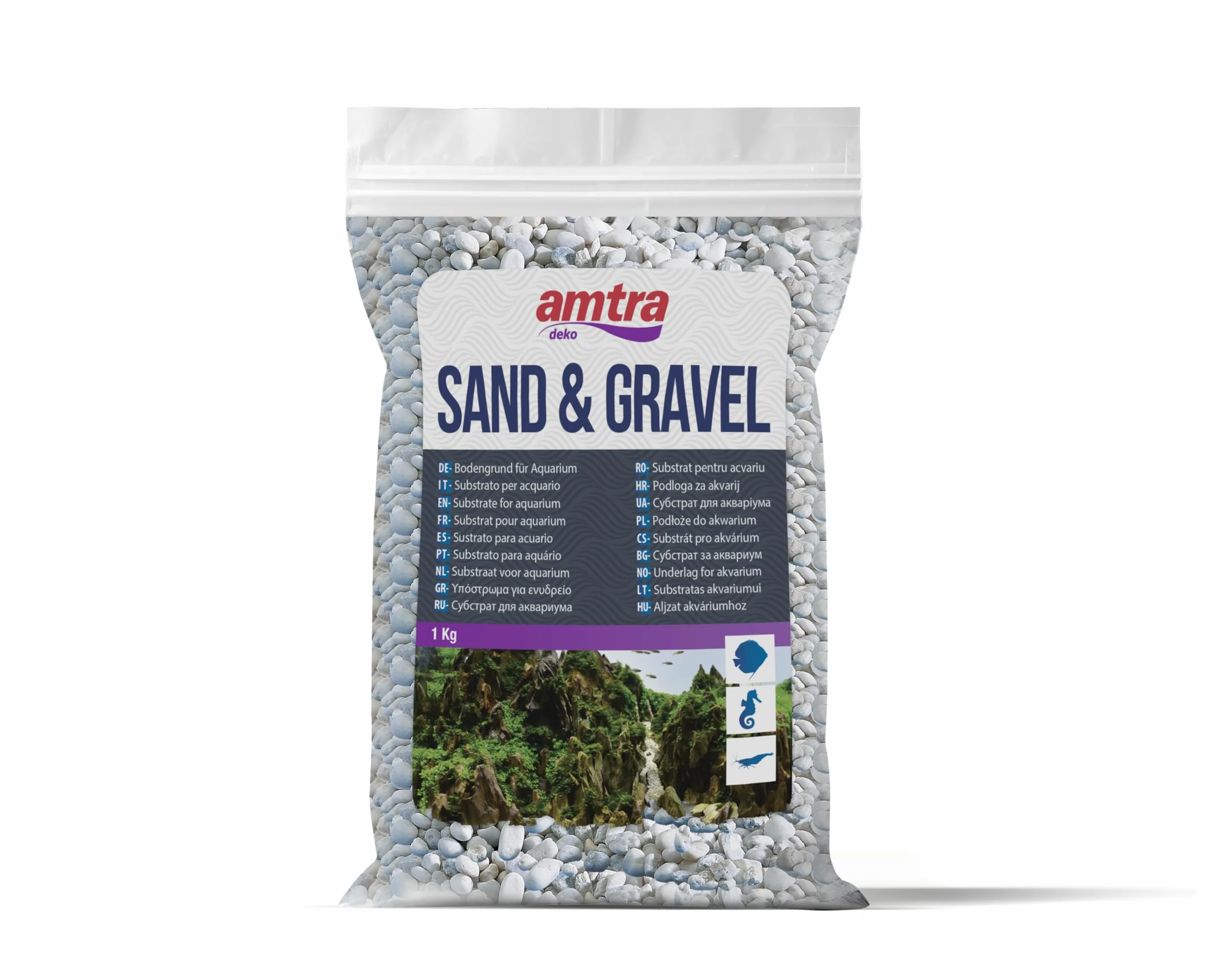 Amtra WAVE Noa Gravier Gros Aquariophilie 1 kg