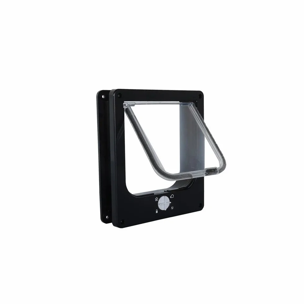 IVOL Chatière avec fermeture magnétique 4 voies M 19 x 22 x 5,5 Noir