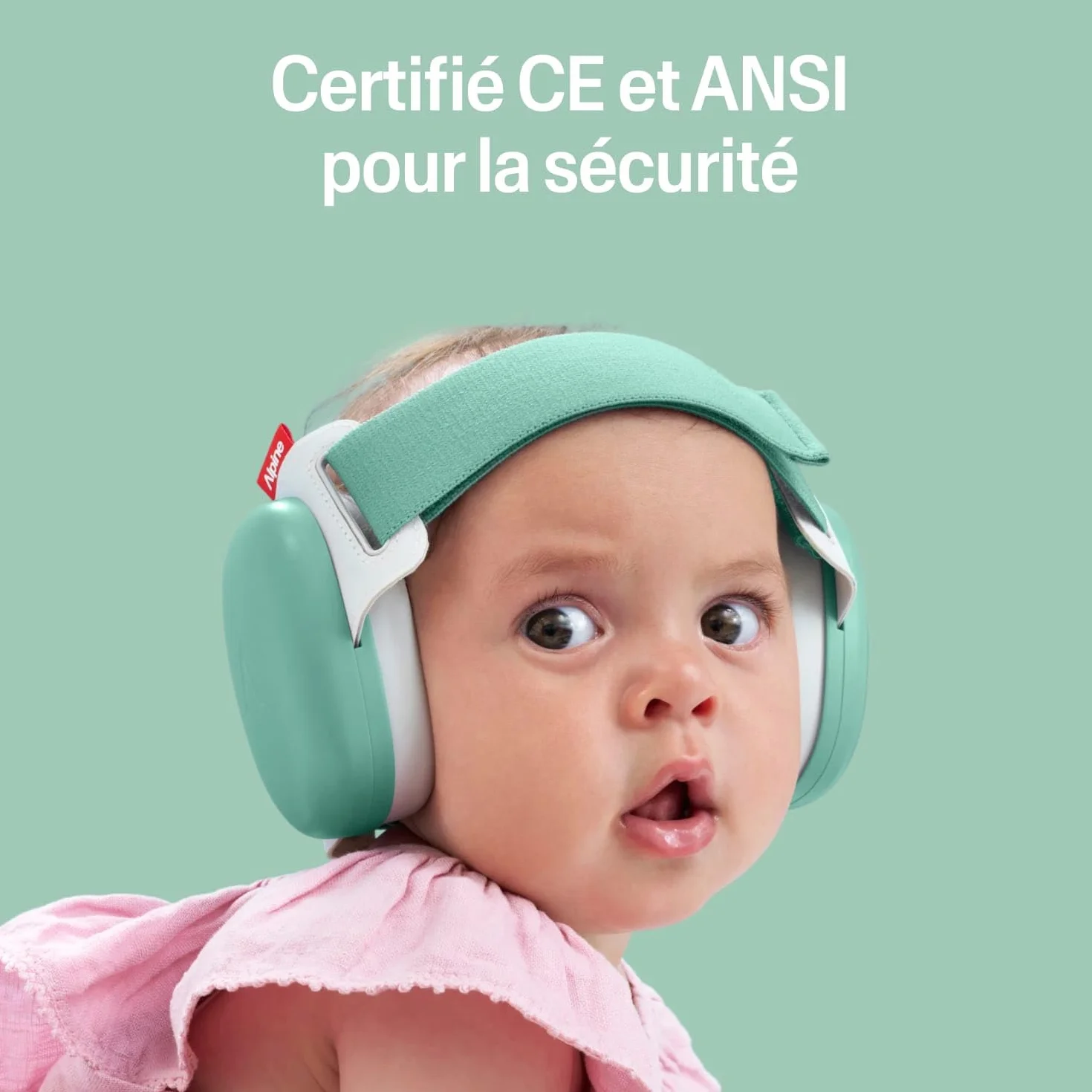 Alpine Muffy Baby Classic & Confort Casque Anti Bruit Bebe Certifiée CE Bandeau Ajustable