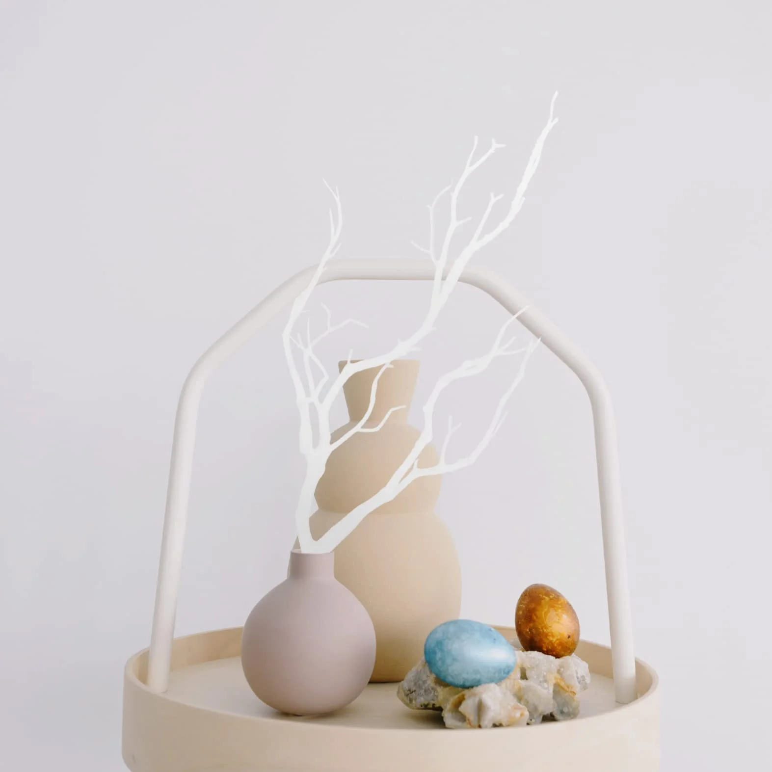 VORCOOL Branches d'arbres séchées artificielles en Plastique Faux Similaire à Vraies Plantes Cornes en Bois pour la décoration Blanc