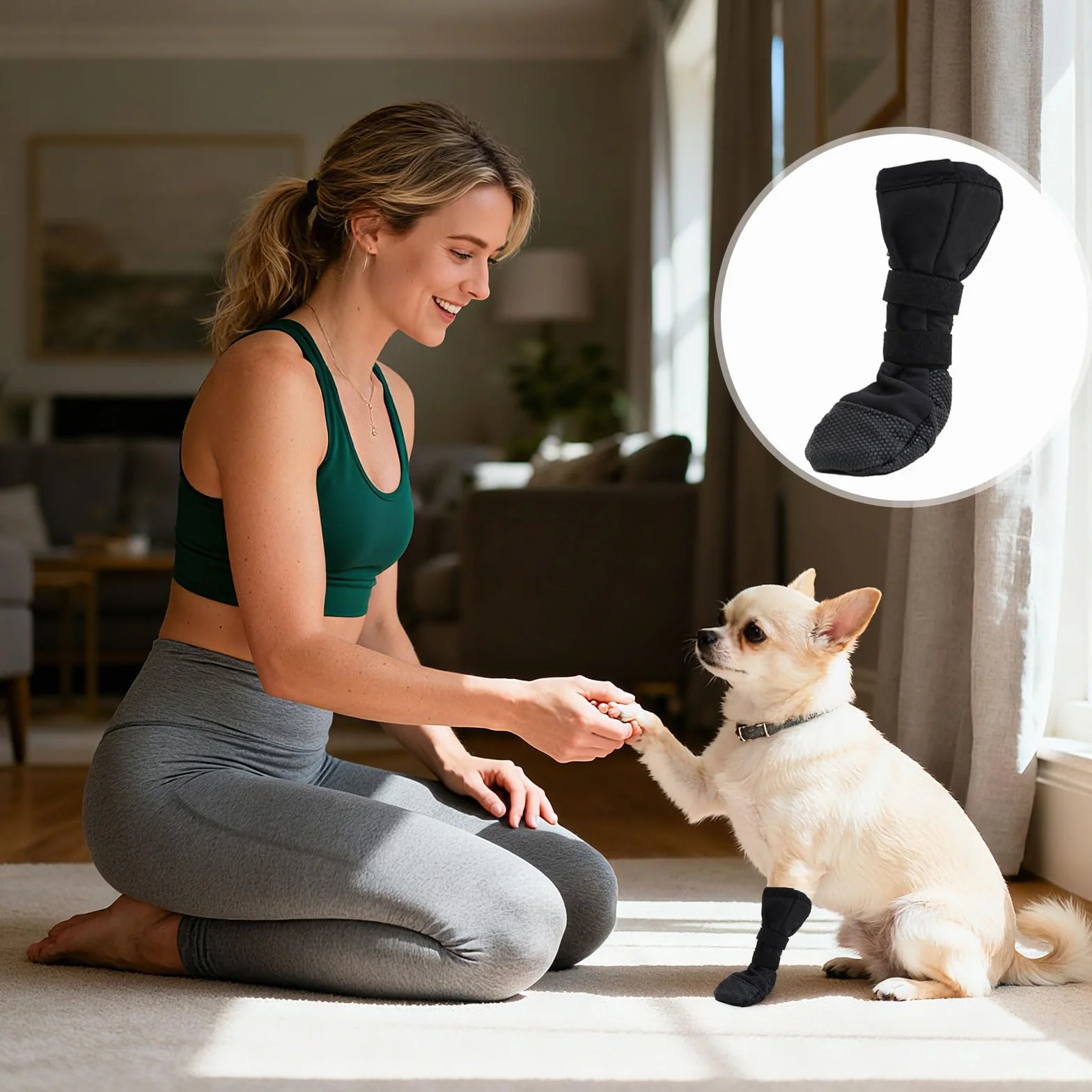 Chaussures Antidérapant pour Chiens 1 PC Bottes Protection Silicone Imperméables Housses Blessures