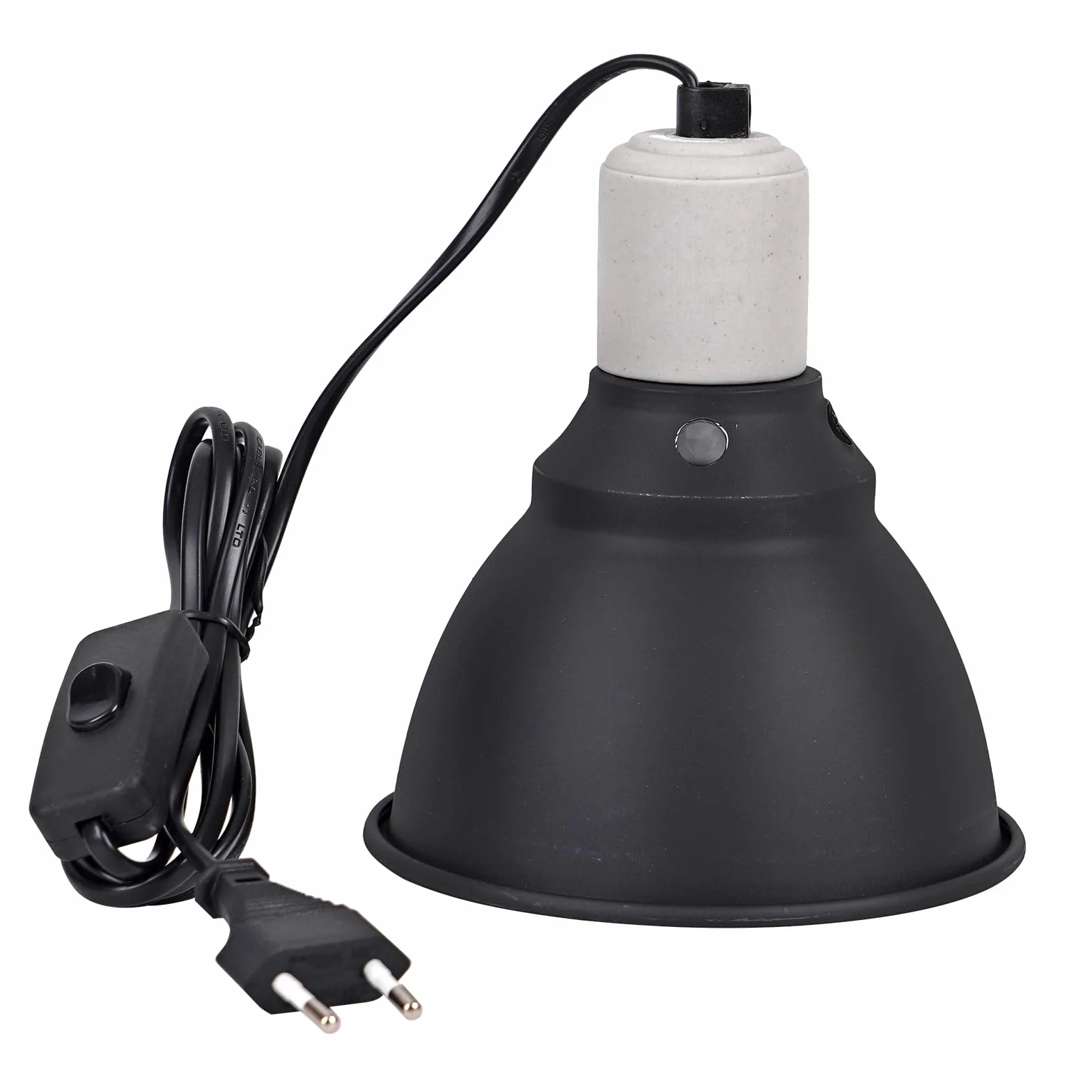 Support de lampe chauffante E27 Dôme profond Clip 5,5 pouces Chauffe-tortue Réservoir reptiles Protection filet