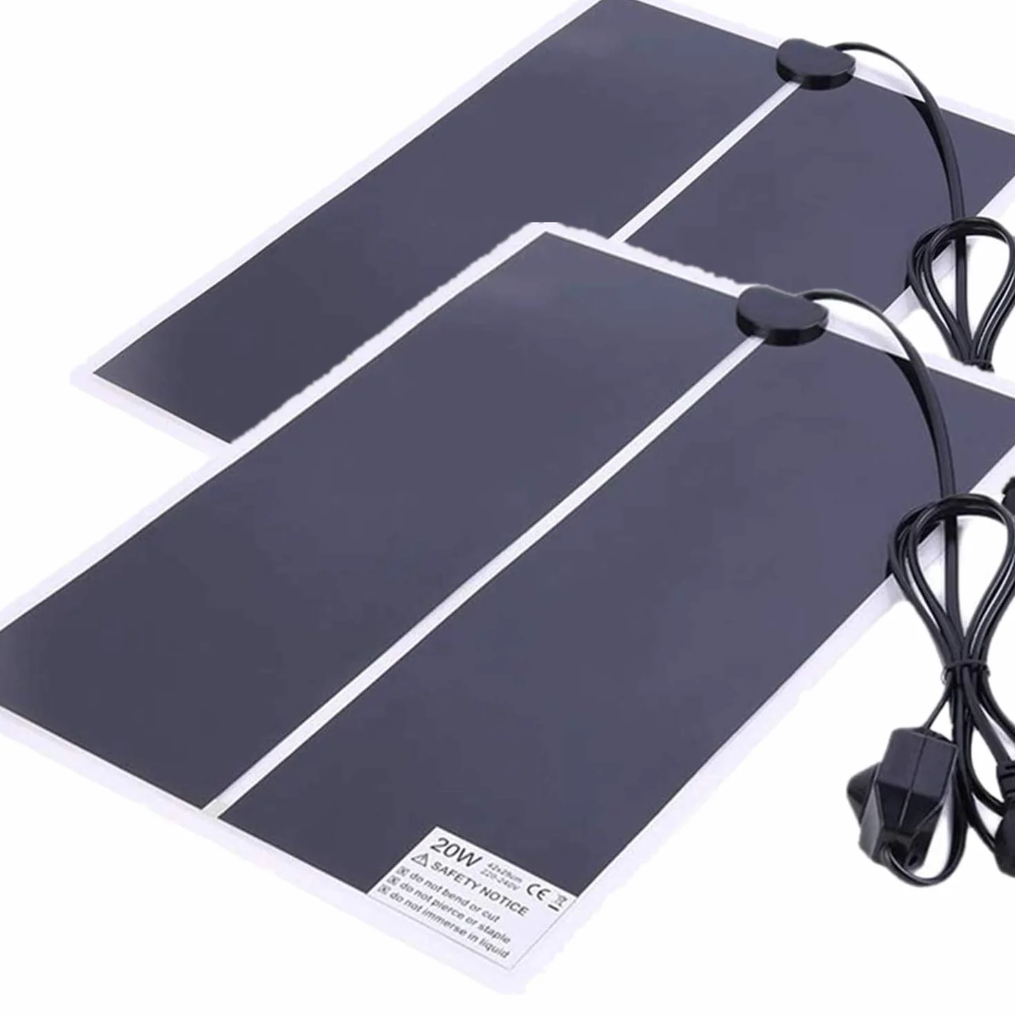Tapis Chauffant Terrarium avec Thermostat, 7W/20W Réglable pour Reptiles Serpents Tortue Geckos Lézards Amphibien