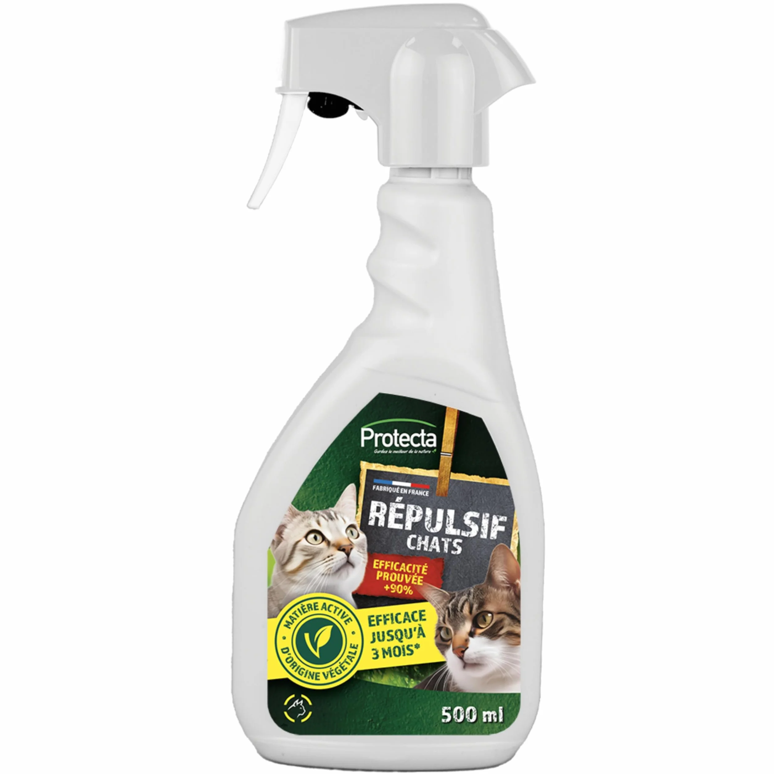 Répulsif Chats Intérieur Extérieur Spray Anti-Griffure Marquage Urinaire 500ml Protection Mobilier Jardins