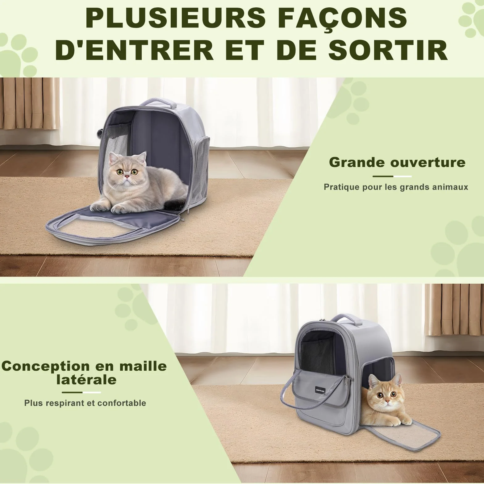 Sac à Dos Transport Chat Respirant Confortable Porte-Chat Bulle Fenêtre 7kg Voyage Randonnée