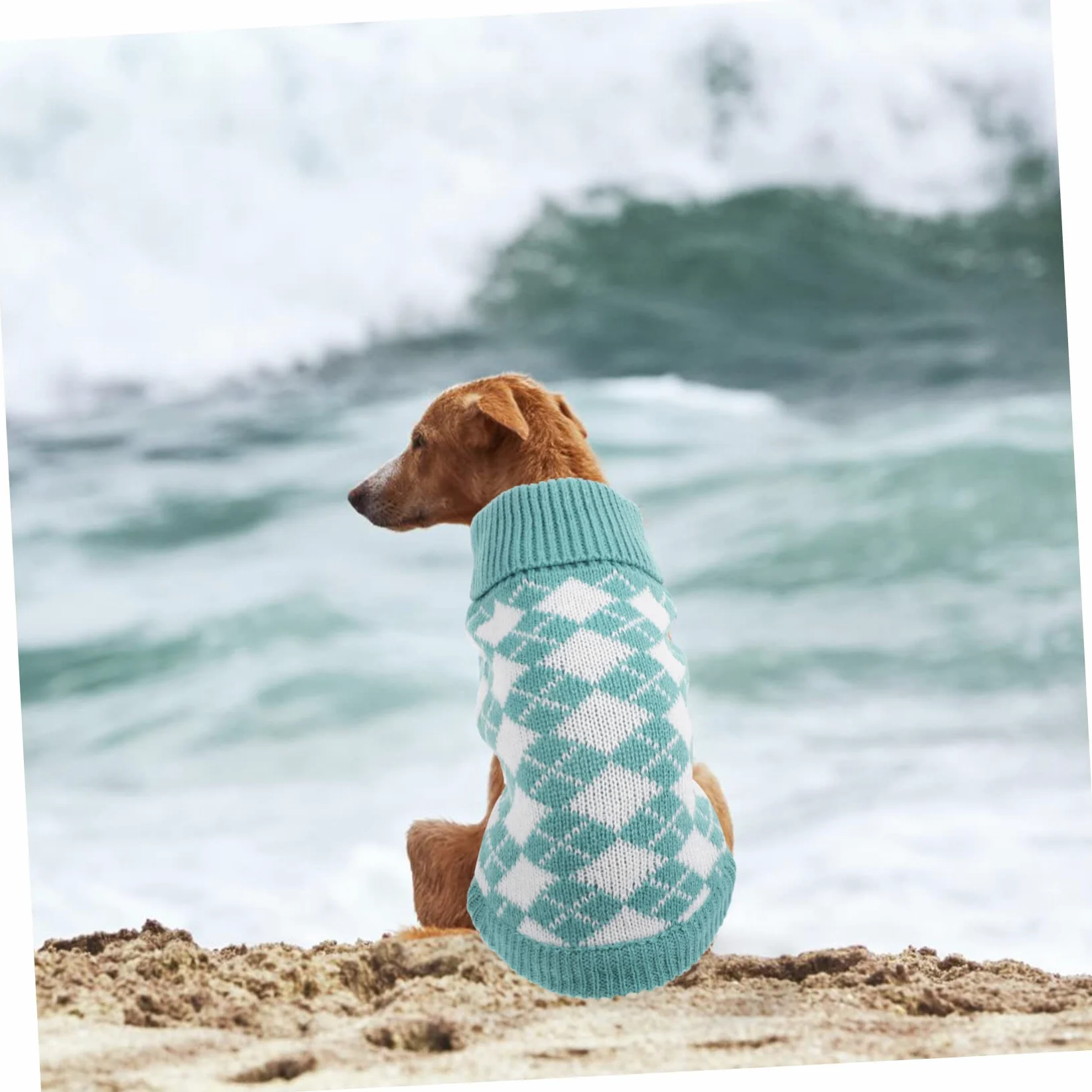 INOOMP 4pièces Pull pour Chien Vêtement Chaud Et Confortable pour Animaux De Compagnie Costume Hiver avec Motif Carreaux pour Chiens De Moyenne Et