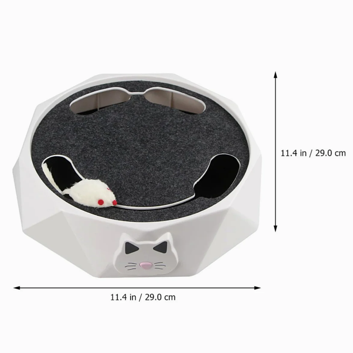 Chat Souris Électronique pour Chat Électrique en Abs Blanc Action de Souris Qui Creuse Simulateur de Chasse