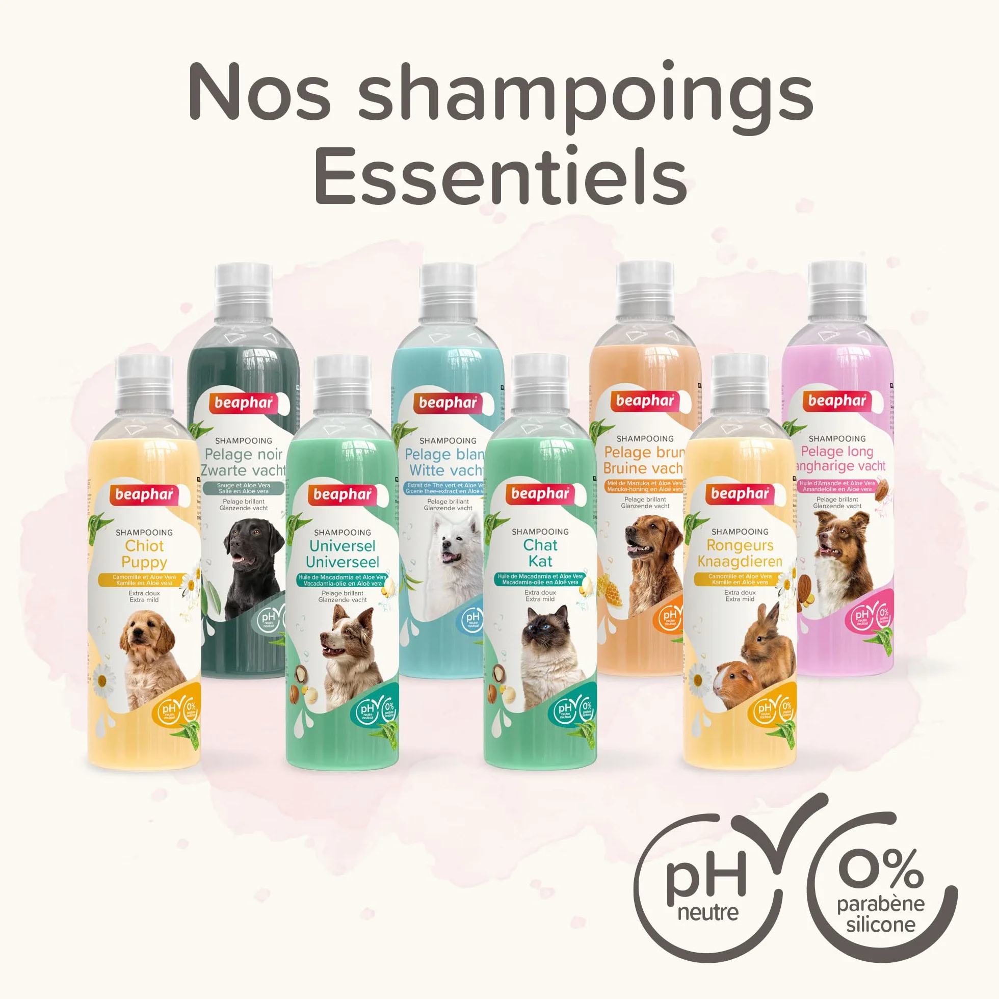 BEAPHAR Shampooing Essentiel Universel pour Chat Extra-Doux 250 ML