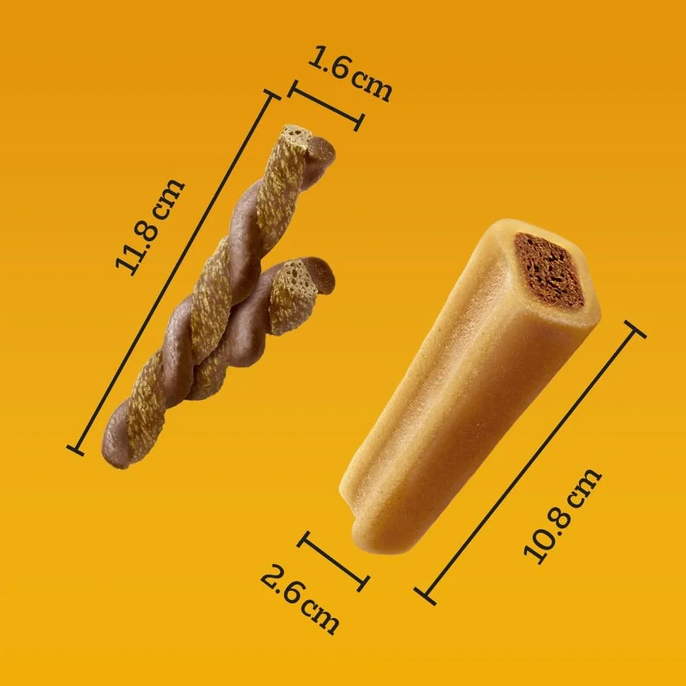 Pedigree Multipack 780 g Friandises pour Chien 24x Rodeo Duos Poulet et Bacon 4x Jumbone Bœuf et Volaille Mega Box