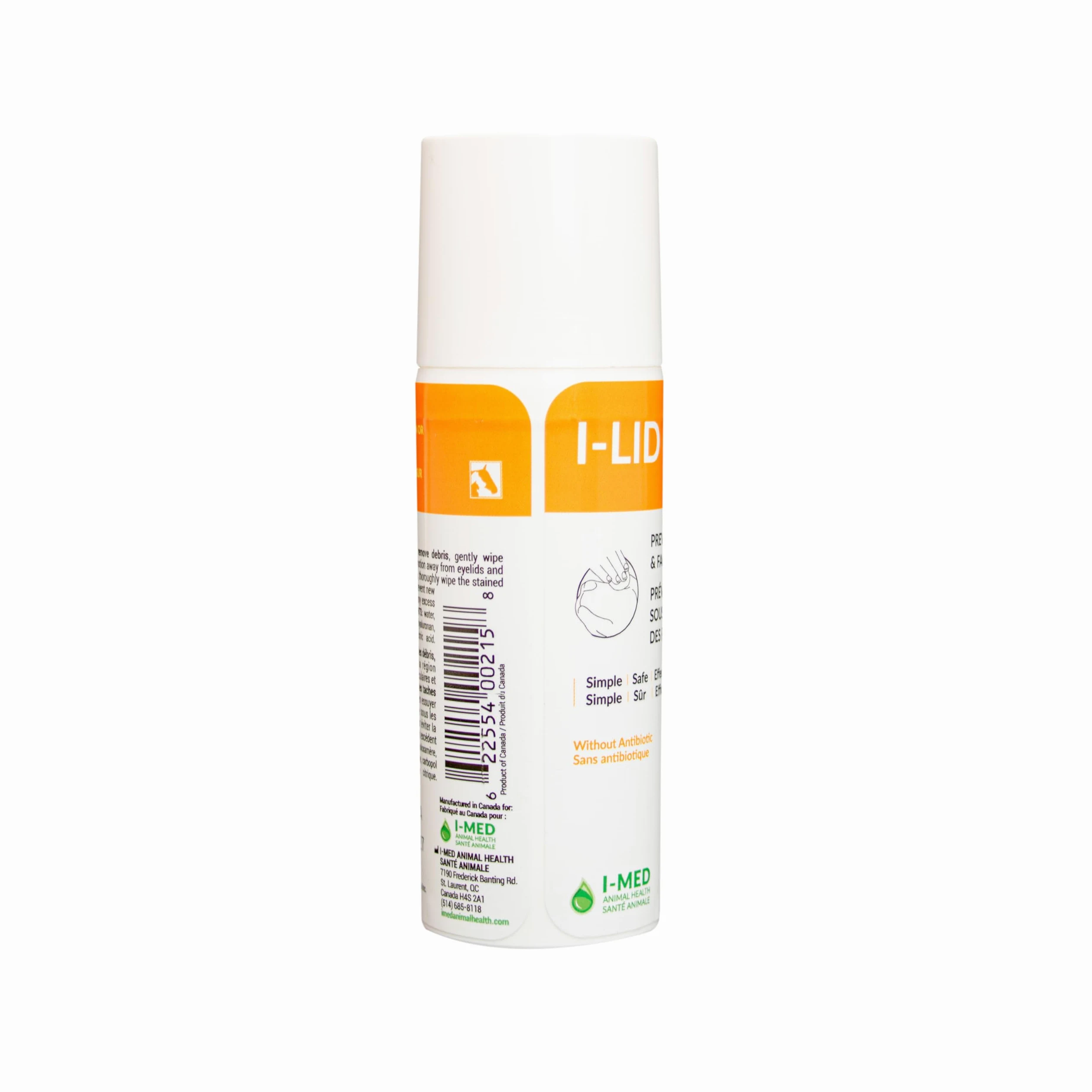 I-LID ’N LASH Vet Pump-Préventeur de Taches de Larmes pour Chiens et Chats(50 ml),Prévient les Taches de Larmes,Nettoyant Anti-Odeurs,Solution avec Acide Hyaluronique,Lavage Oculaire Sans Antibiotique