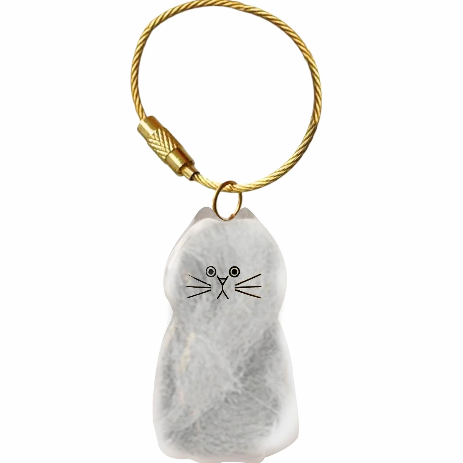 Bouteille de rangement poils chat porte-clés récupération poils chien transparent portable