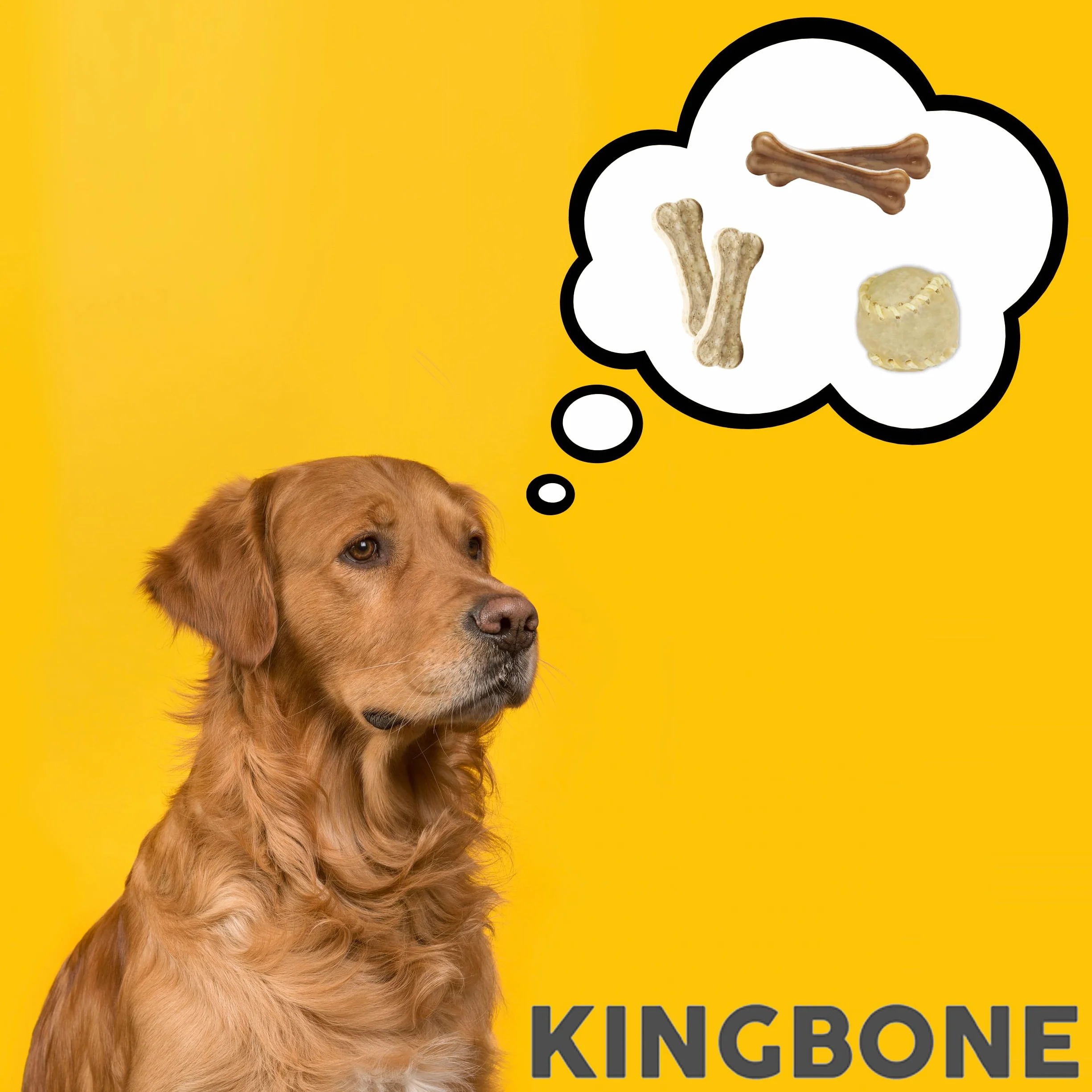 Croci King Bone, bâton dentaire en peau de vache naturelle pour chiens, 15 cm, 2 pièces