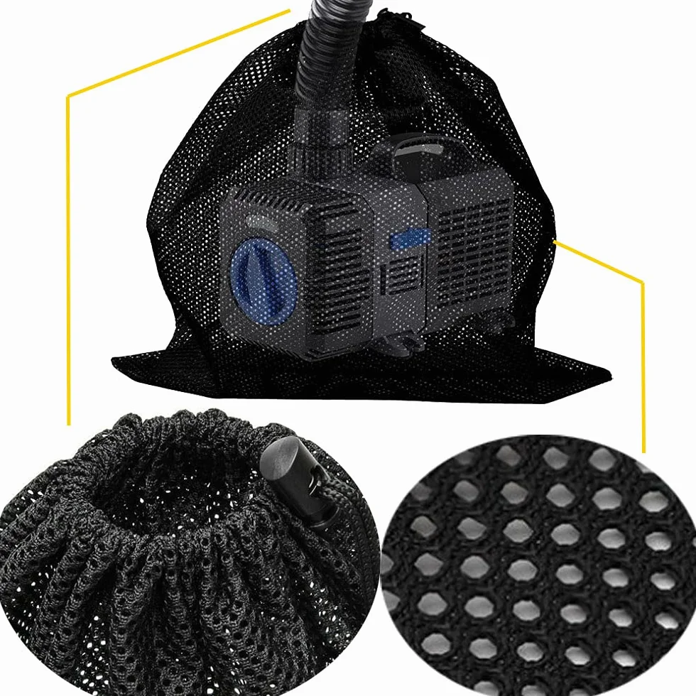 Sac de pompe et filtre 41x31cm noir pour pompe à eau domestique