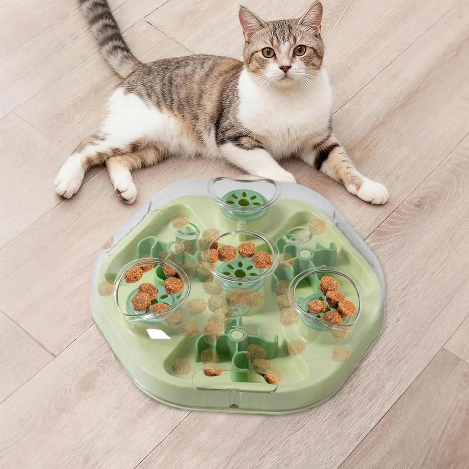Puzzle À Pour Chien d'Intelligence avec Distributeur de Croquettes | Jouet Interactif à Pour Chien Pour L'Entraînement au Ralenti la Mastication le Domestique et l'Anti-Ennui des