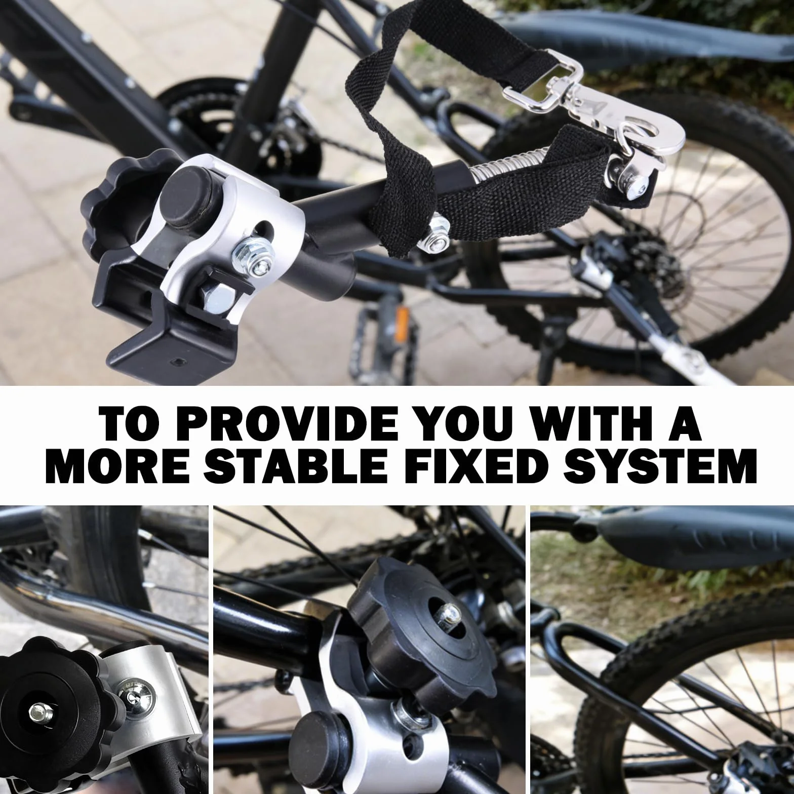 Attache Remorque Velo 25cm Attelage Universel Adaptateur pour Remorque Vélo Enfants Animaux