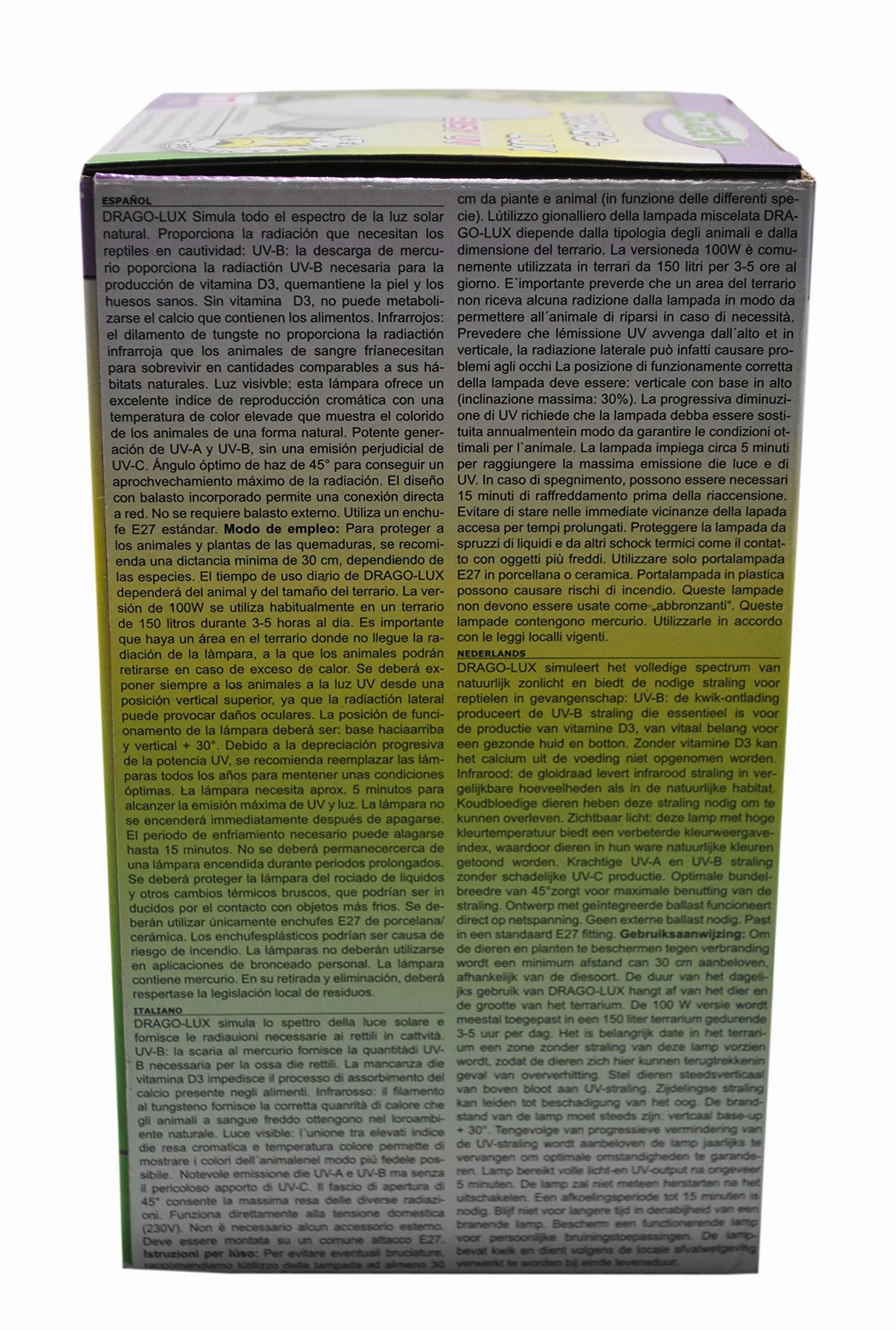 Dragon Drago-LUX Filetage E27 100 W Très haute teneur en UVA et UVB