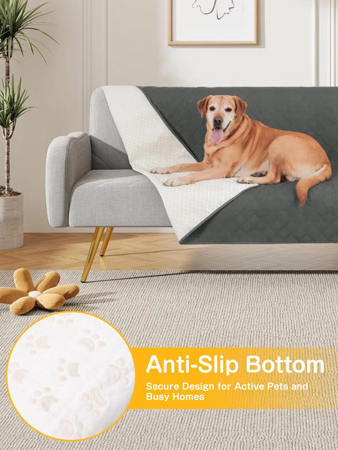 Couverture Imperméable pour Chien Housse de Canapé-lit Protecteur de Meubles Antidérapant Lavable Résistant aux Poils Animaux (152x203 cm)