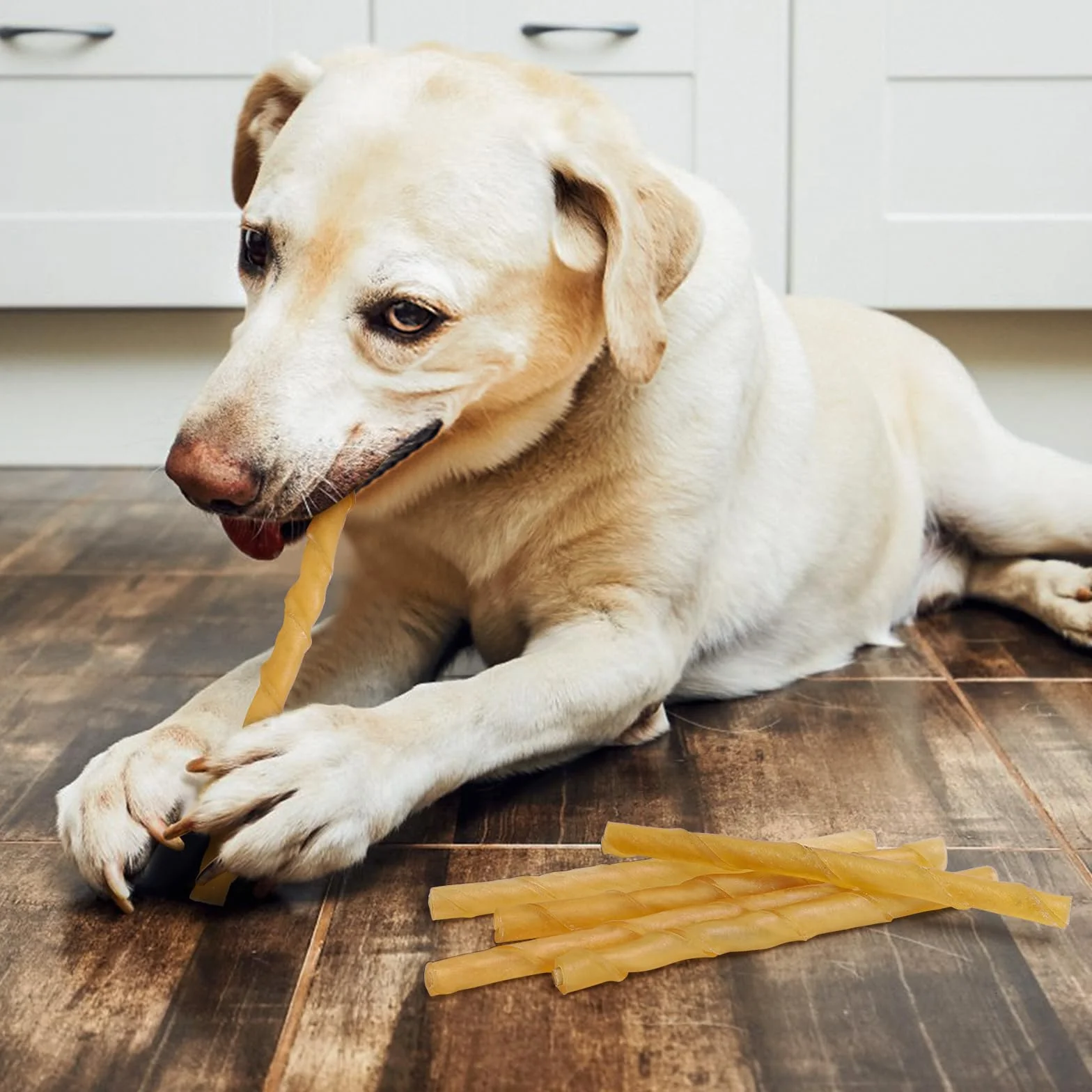 Friandises pour chien Nobleza 120 Pièces bâtonnets à mâcher 125mm x 10mm stick dentaire