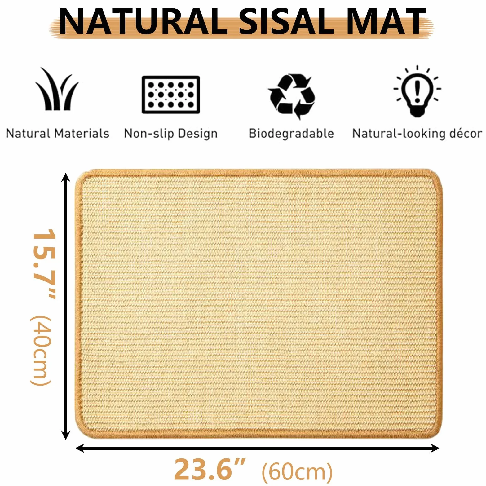 Tapis à gratter naturels pour lapin, soin des griffes, jouet à mâcher pour cage, lot de 2