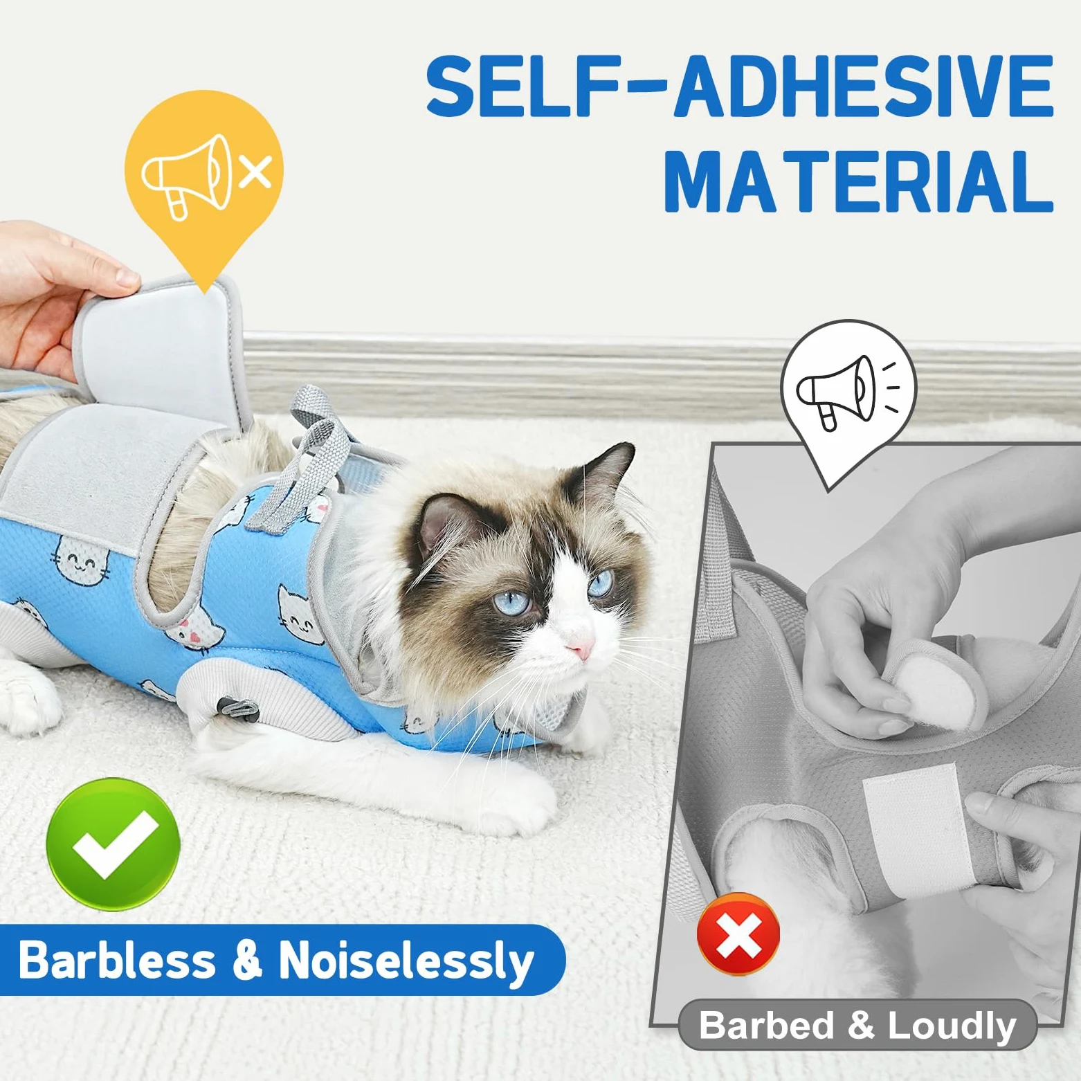 Supet Harnais hamac de toilettage pour chat pour couper les ongles, sangle de toilettage pour chat pour couper les ongles, support de retenue pour animaux de compagnie pour couper les ongles