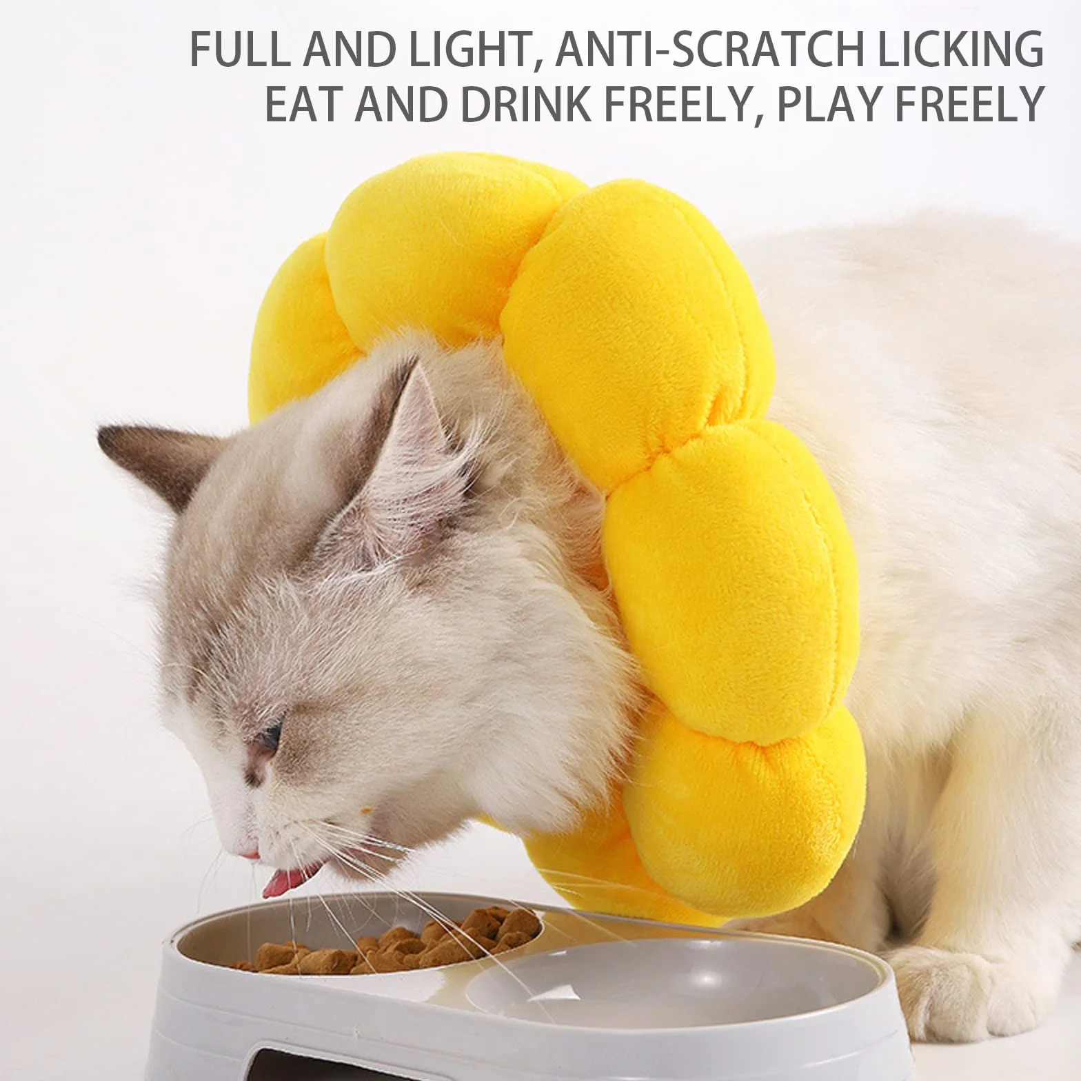Collerettes pour Chat Chiens Doux Confortable Ajustable Anti-Morsure Protection
