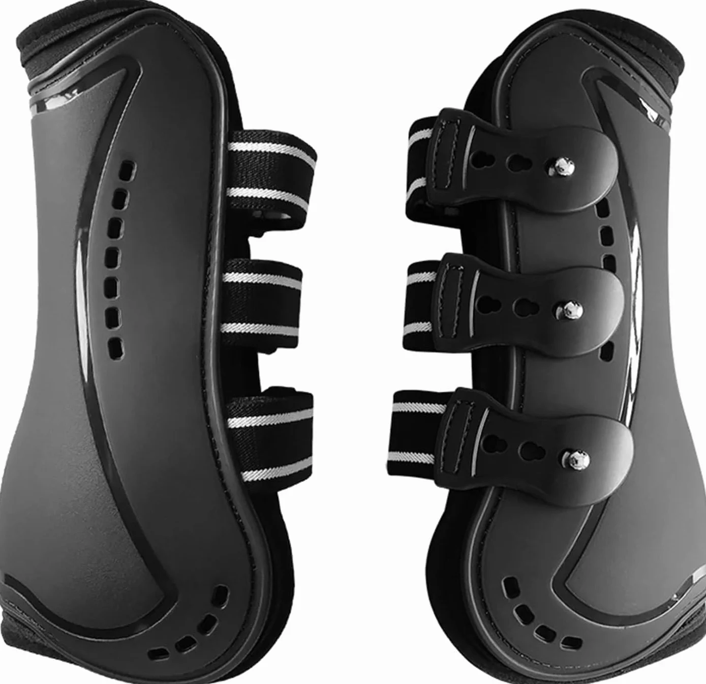 Guêtres de Tendon de Cheval Lot de 4, Néoprène PU, Sport Équestre, Bottes de Saut Avant