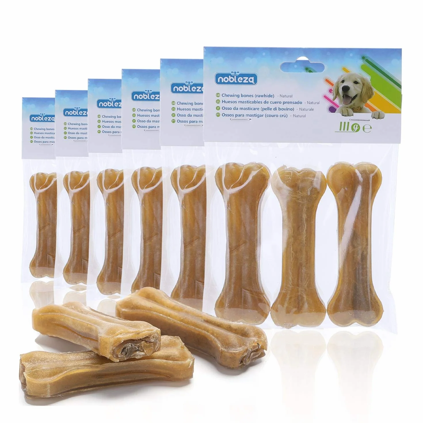 Os Pure Pressé pour Chien Nobleza 660g 10cm Pack de 18