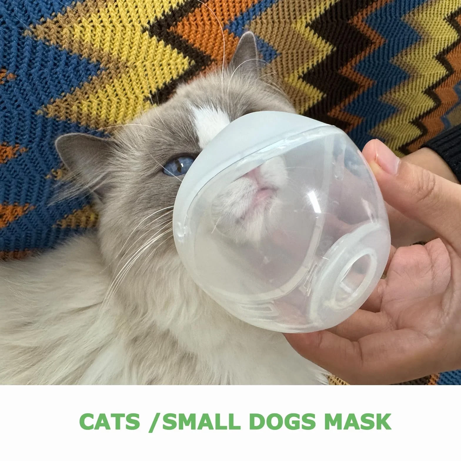 Inhalateur pour Chats avec Masque en Silicone (S) - Chambre d'Aérosol pour Animaux Domestiques