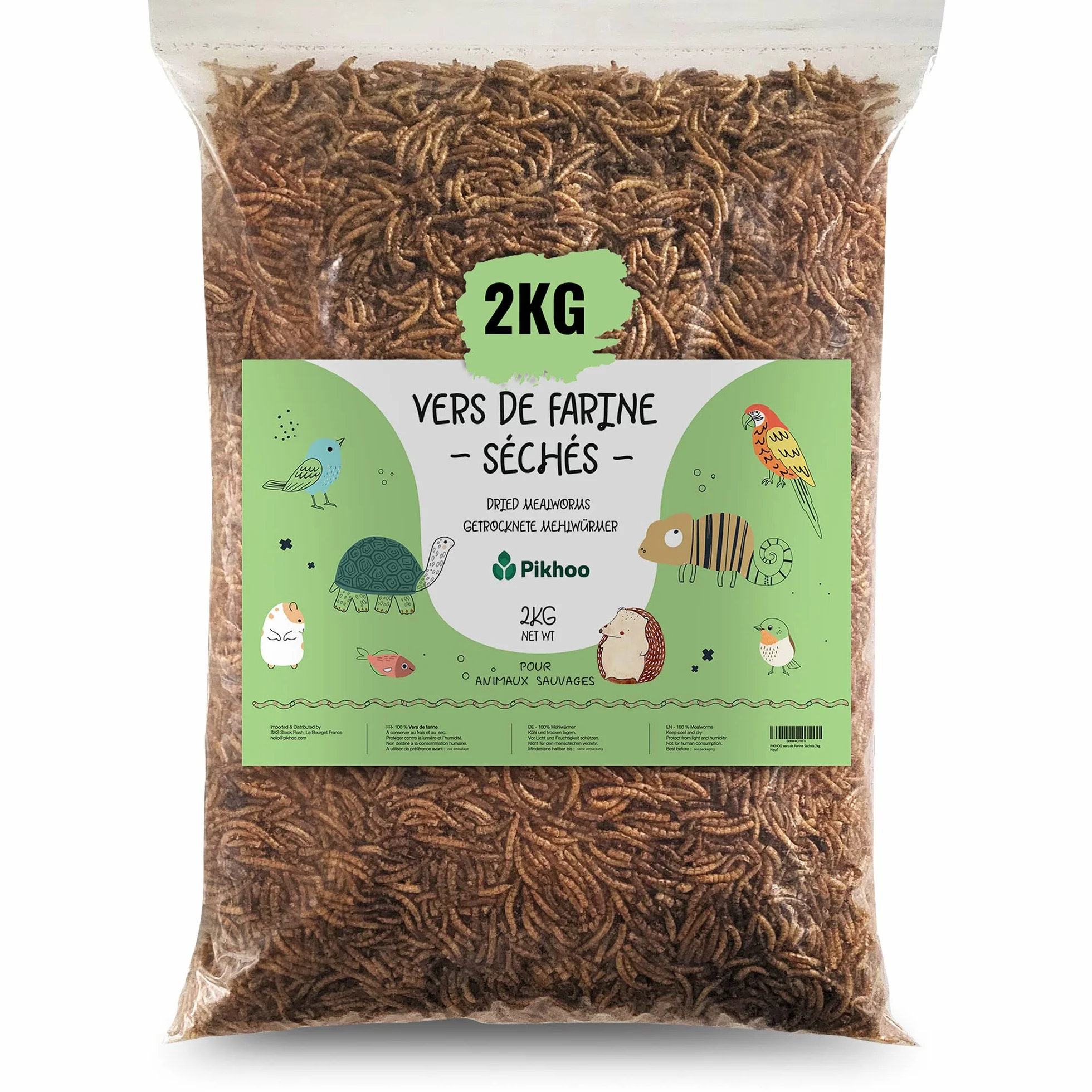 Insectes Comestibles vers de Farine Séchés 2kg Nourriture Oiseaux