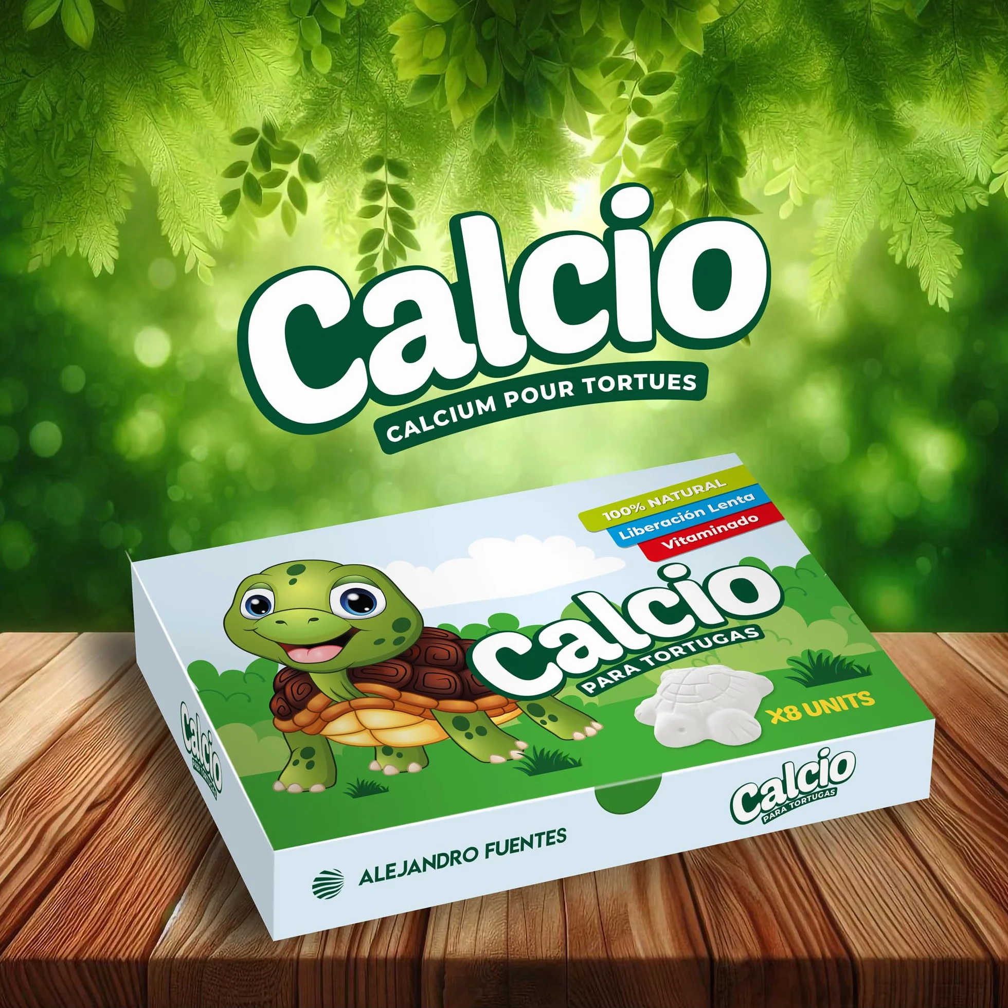 AF Os de Seiche Tortue Alternatif, Pack 8 Pièces Calcium Tortue Terrestre et Aquatique, Bloc Minéral Libération Lente