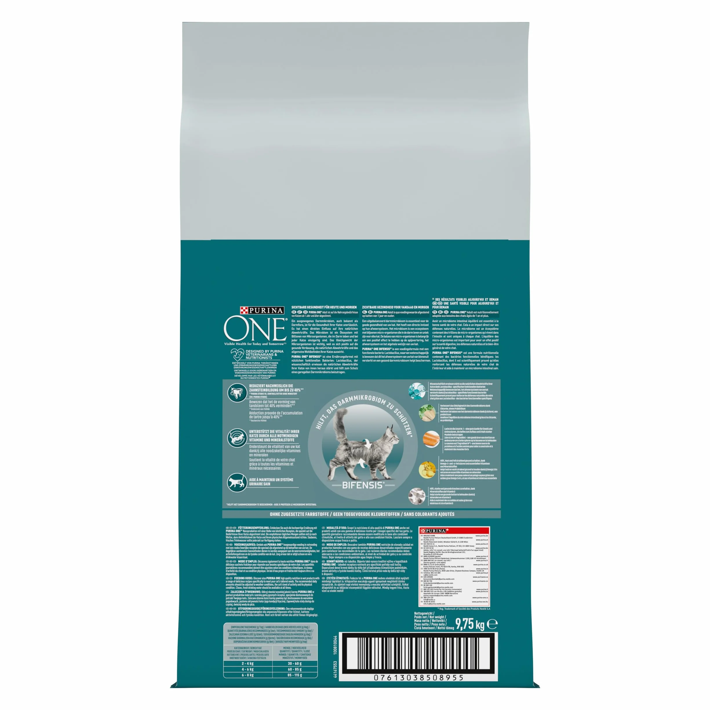 PURINA ONE BIFENSIS Croquettes Chat Adulte Stérilisé Au Saumon 9,5kg