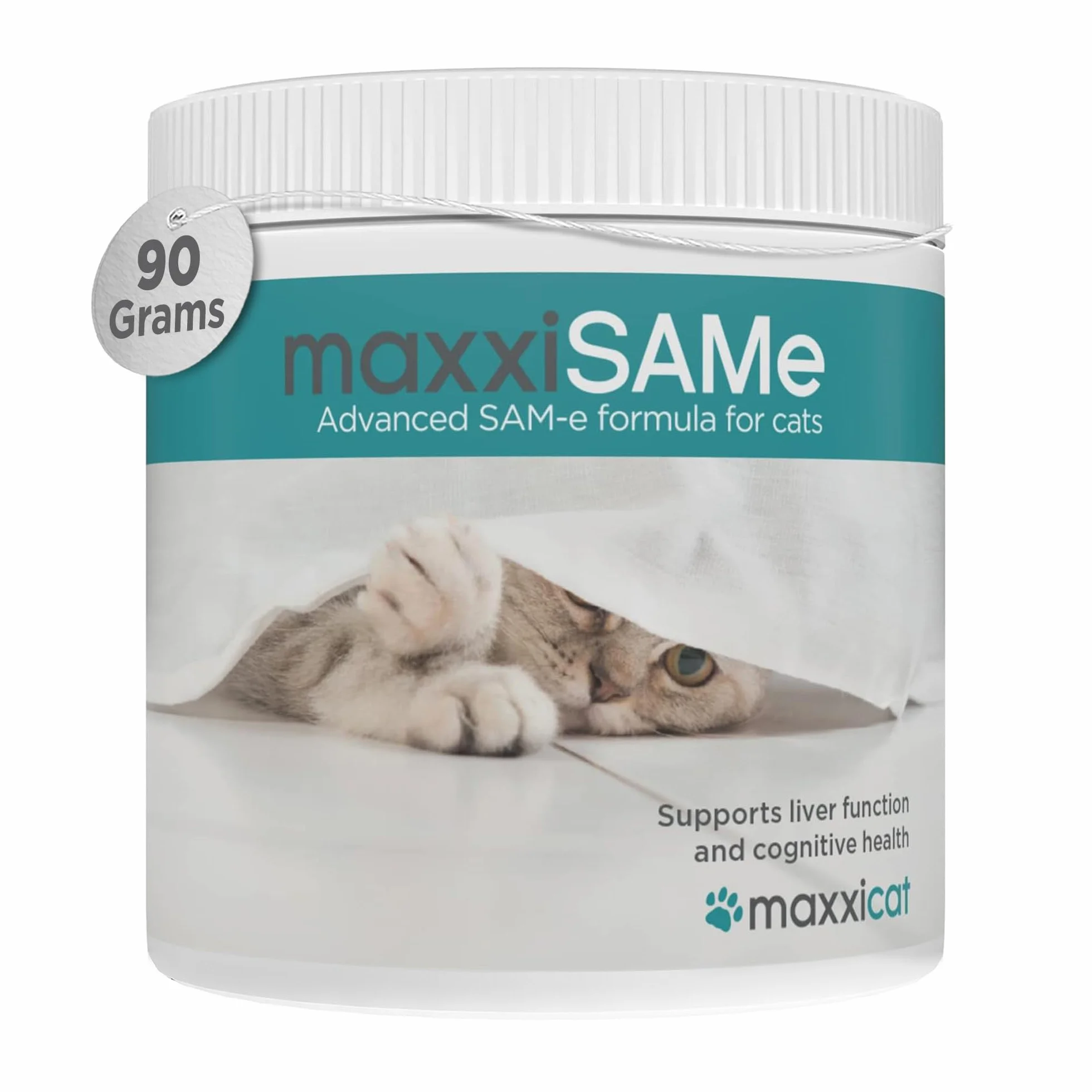 maxxiSAMe pour le Soutien du Foie félin et Dysfonctionnement cognitif Chats âgés – Sam-e Supplément Chats – Poudre 90 g