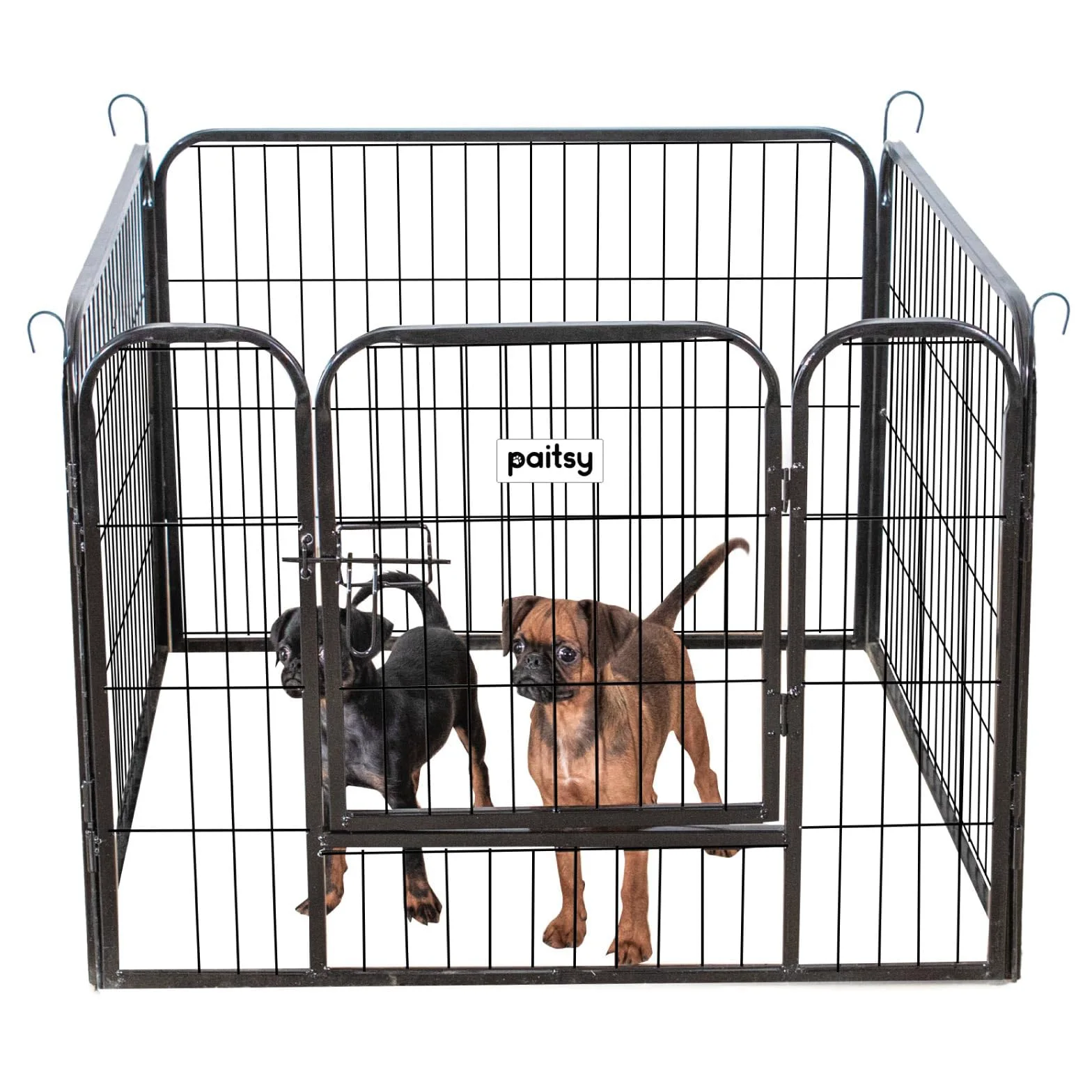 Parc Enclos pour Chien Chiot et Lapin GARDEO80x60x4, 4 Panneaux 80X60cm, 0,64M2, modulable, intérieur et extérieur, Pliable, Garantie 5 Ans