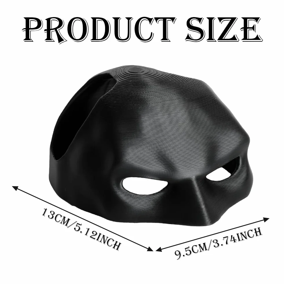 Aomig Masque Batman Déguisement Halloween Chat Accessoire Chauve-Souris Noir