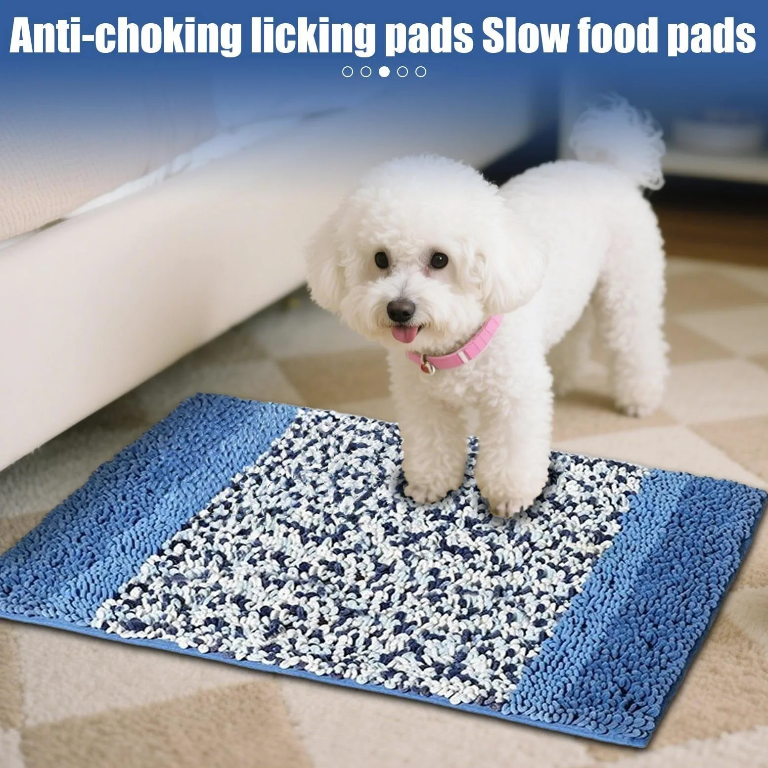 Tapis De Fouille pour Chien Jouet Distributeur enrichissement pour Chien | Plateau fouille interactif chiot gamelle lente Accessoire Entraînement
