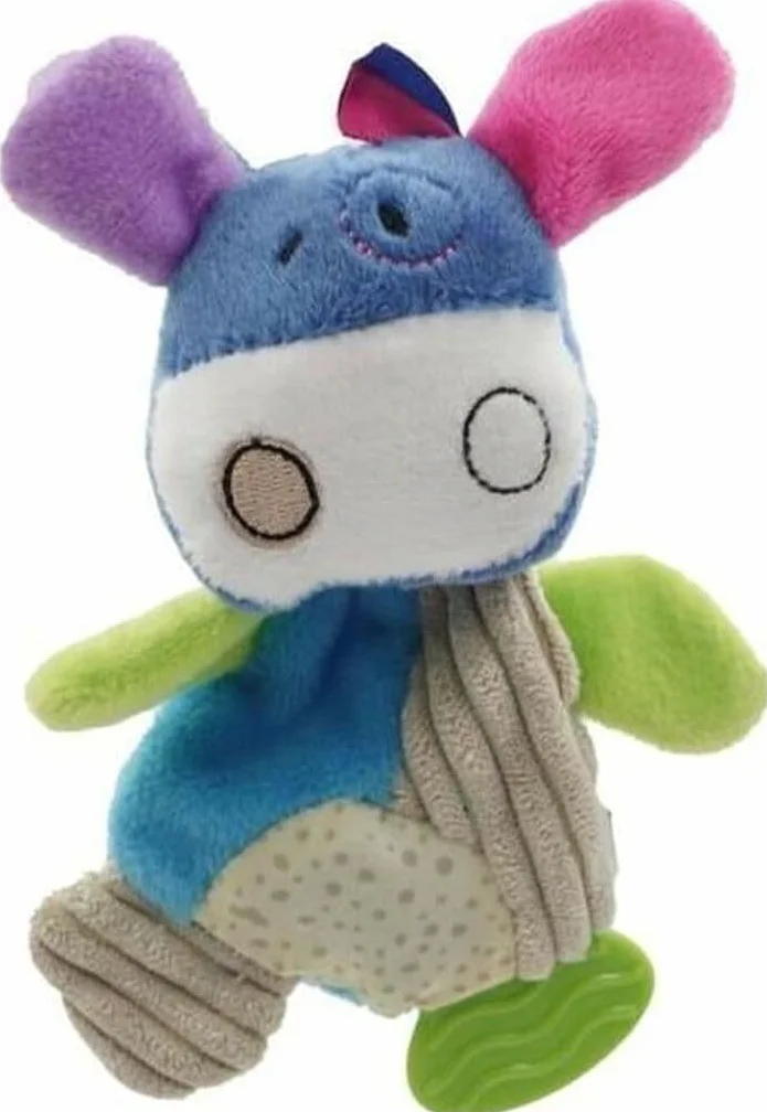 Jouet Peluche Vache 16 cm Multicolore Sonore avec Squeaker pour Chien