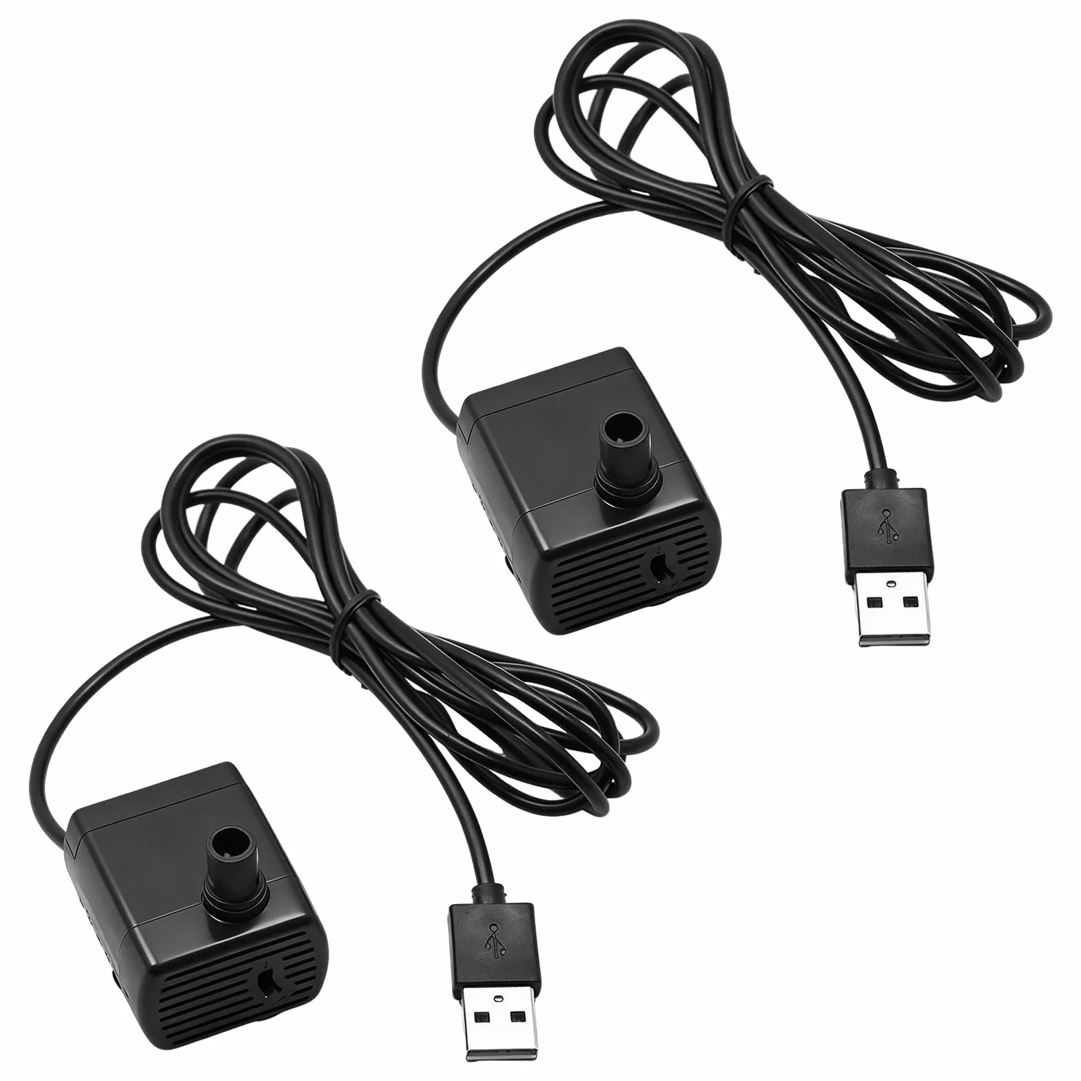 Pompe à Eau Submersible USB DC 5V 1-3W 200L/H Mini Pompe Aquarium Silencieuse pour Fontaine Hydroponie Bassin