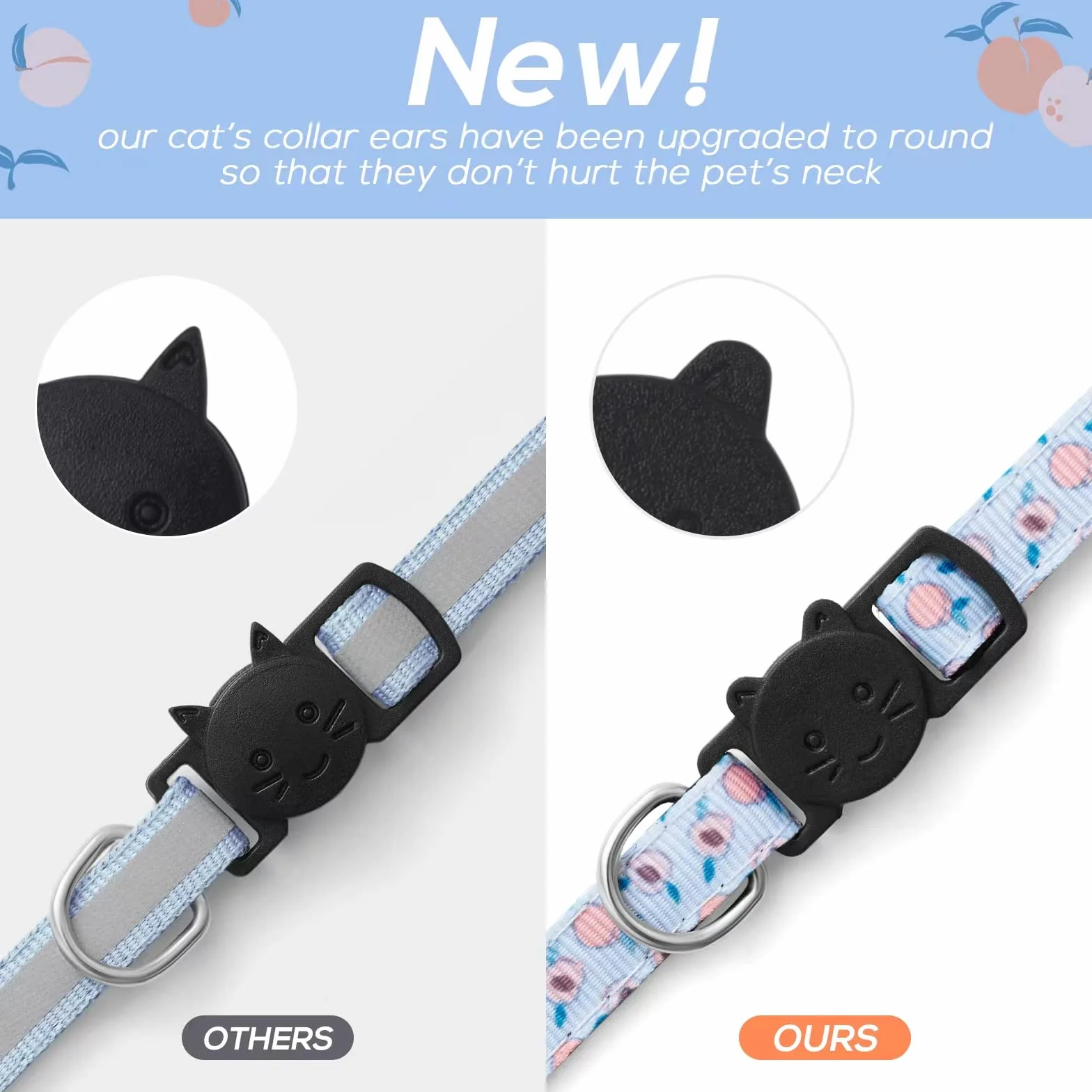LAFAYI Collier Chat avec Cloche Réglable Anti étranglement Accessoires Animaux