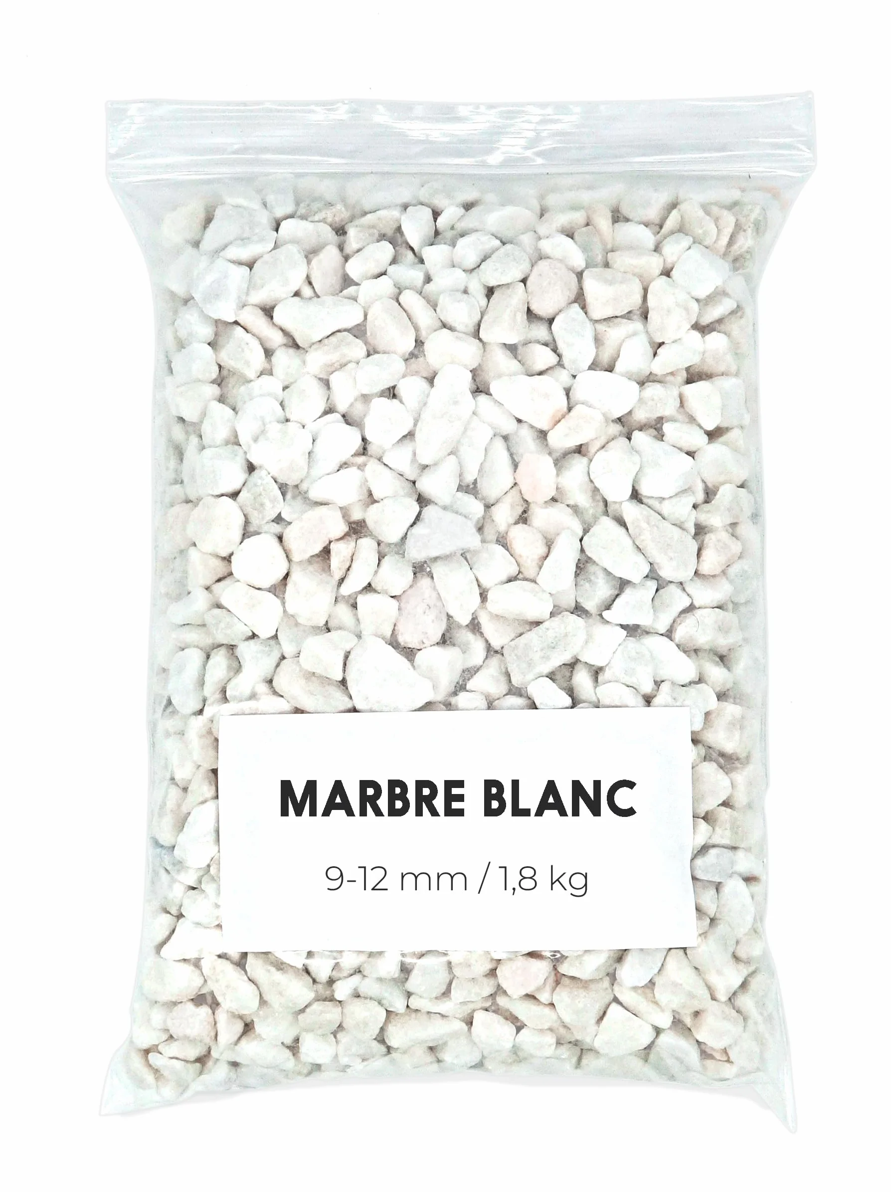Gravier Aquarium Blanc 1,8 Kg 9-12 mm Décoratif Jardin Extérieur