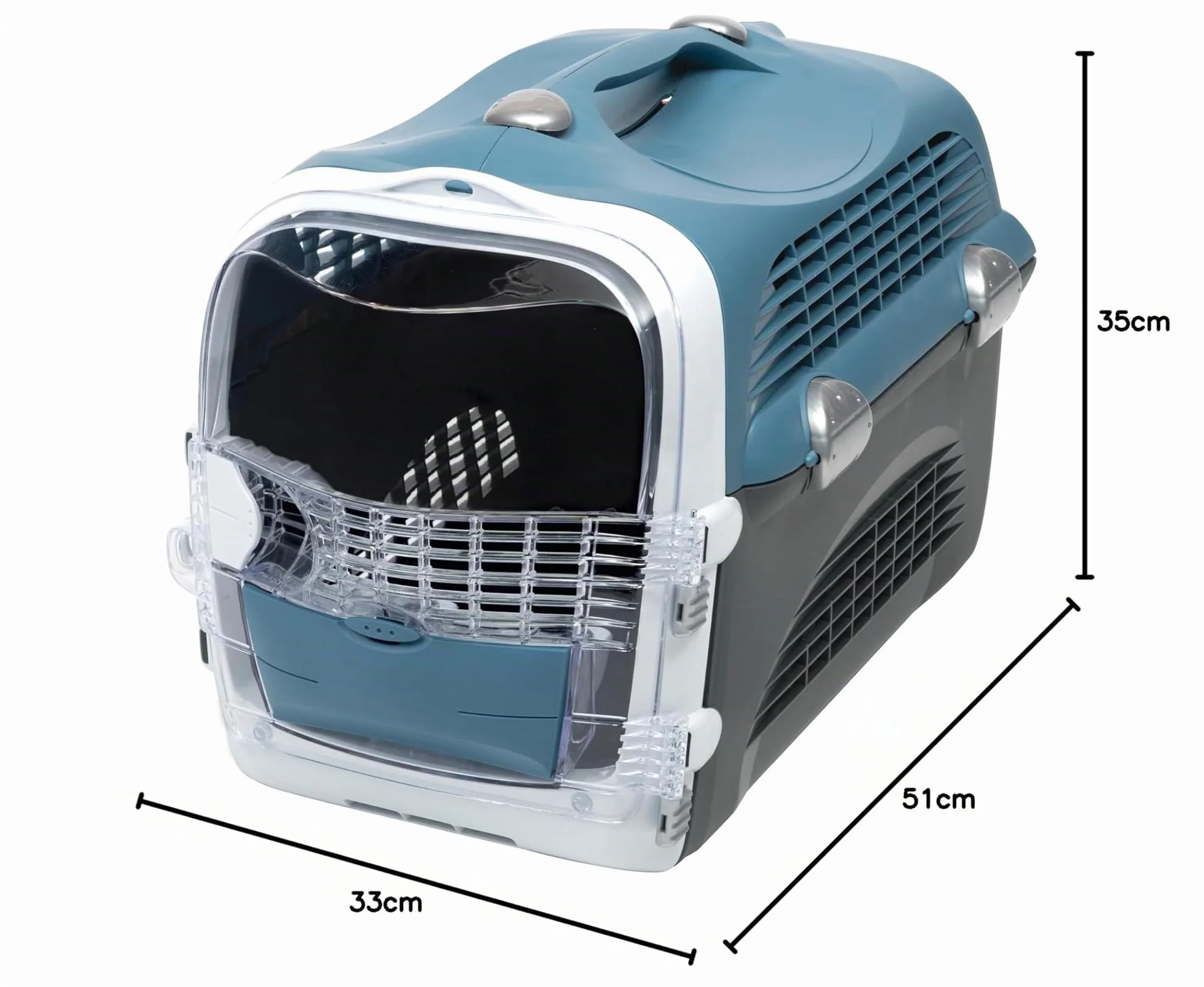 Catit Porte-chat Cabrio bleu gris