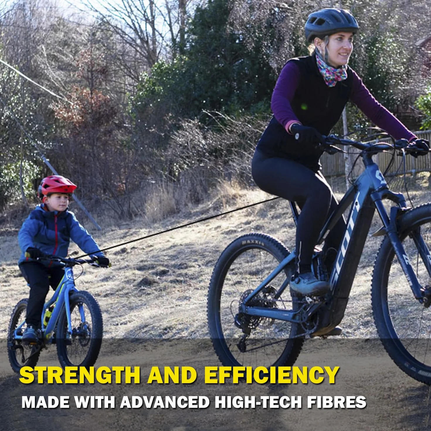 TRAX Flex Systeme de remorquage vélo E-Bike Noir