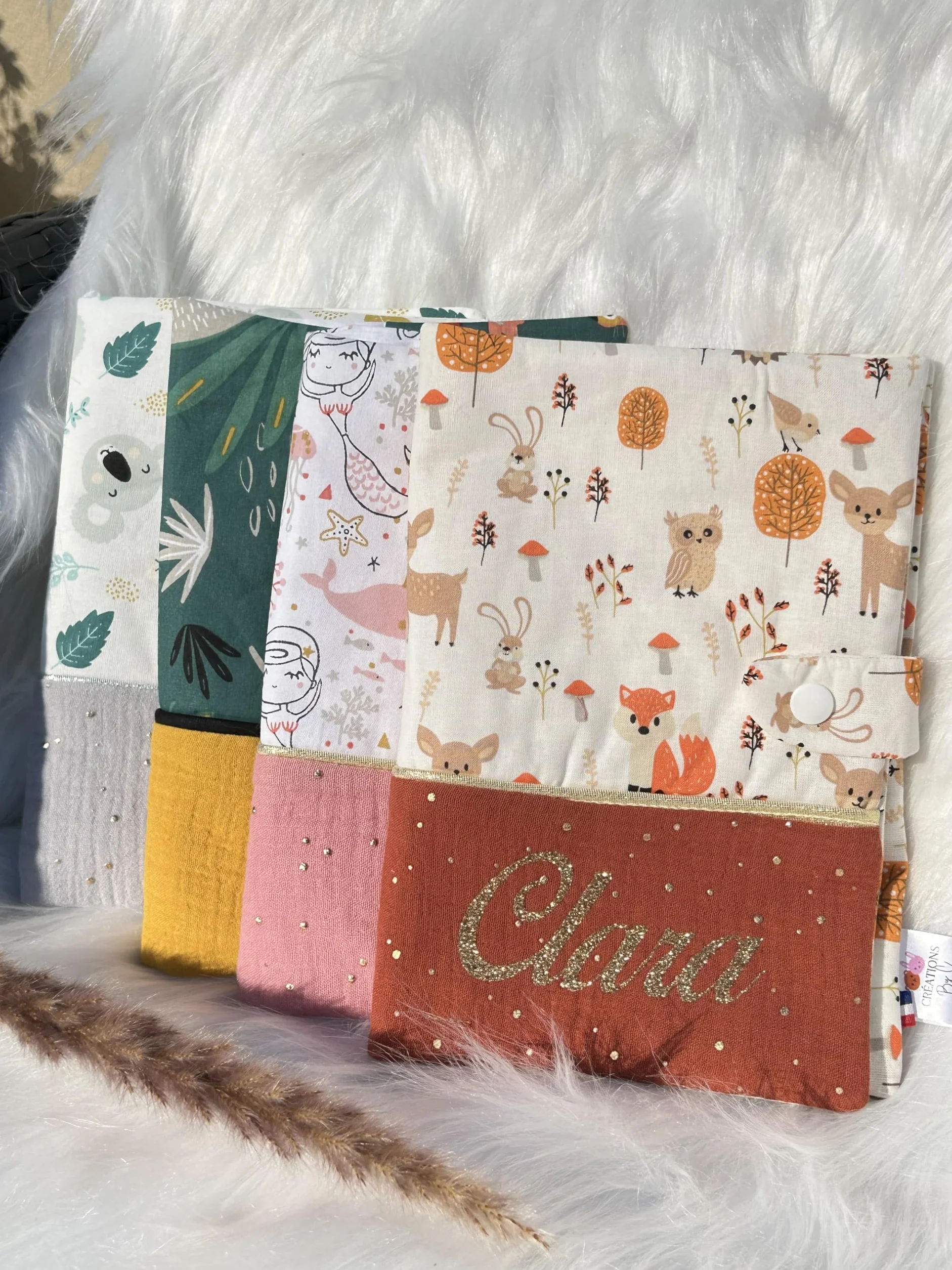 Protège Carnet de Santé Bébé Personnalisé Prénom Idée Cadeau Naissance Fille Garçon