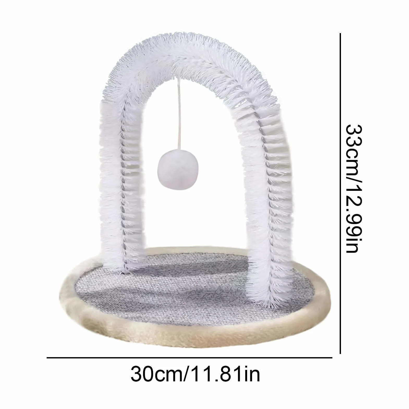 Brosse Autogrooming Pour Chat Avec Coussin Grattatoire Résistants aux Morsures Accessoires Toutes Tailles