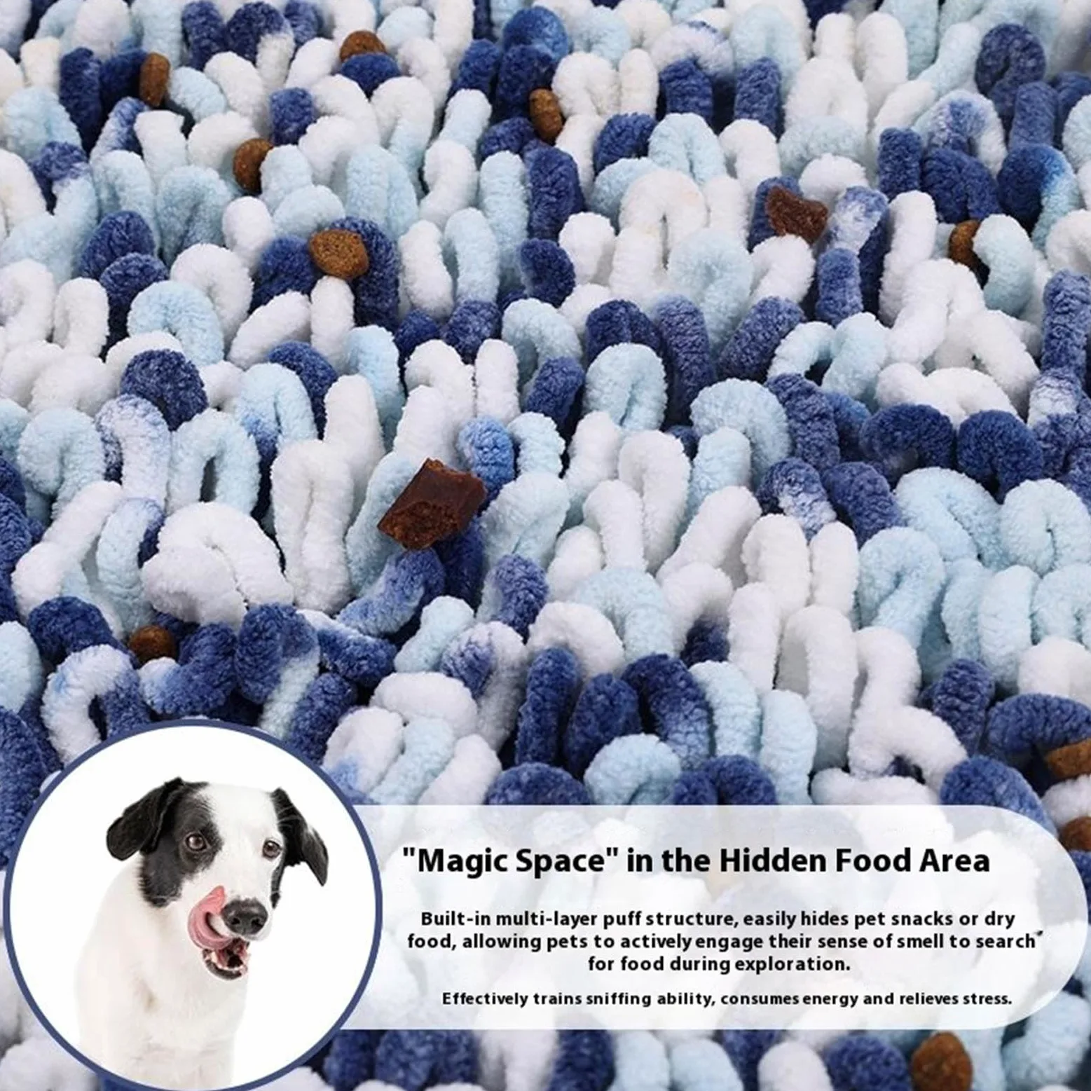 Tapis De Fouille pour Chien Jouet Distributeur enrichissement pour Chien | Plateau fouille interactif chiot gamelle lente Accessoire Entraînement
