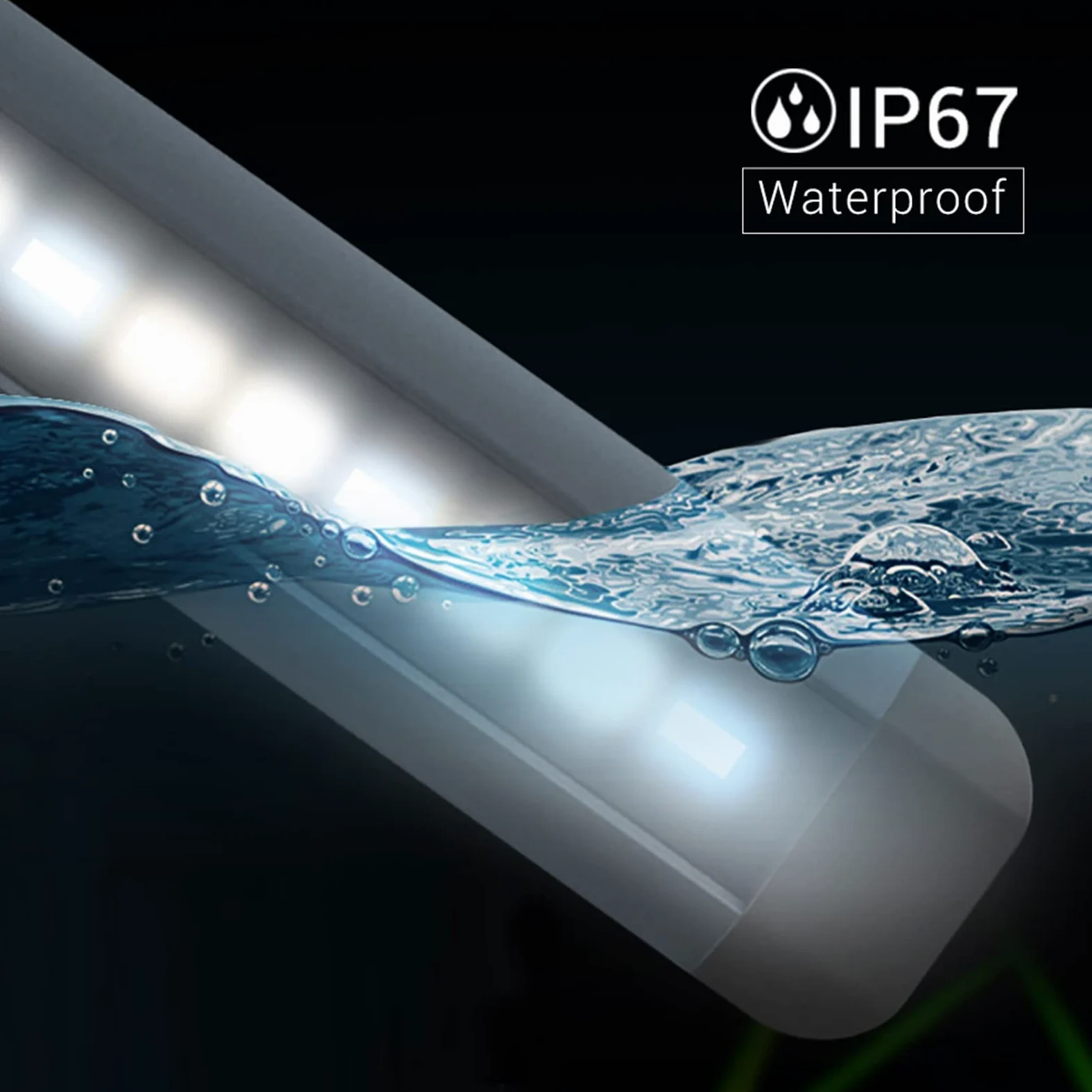 Lumières de Piscine Lumières de Bassin 15-55CM Lumières de réservoir de Poissons Éclairage LED d'aquarium avec Support réglable Lampe d'aquarium en Alliage d'aluminium 1.1cm IP67 L