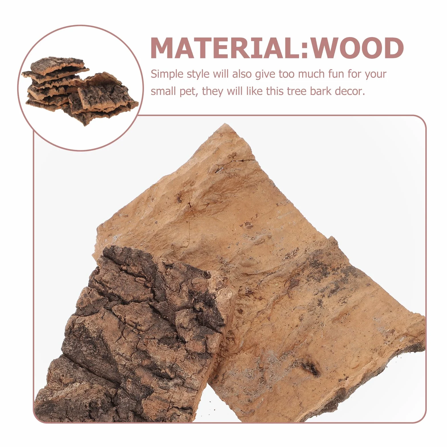 FOMIYES Écorce Arbre pour Reptiles Plateformes Escalade Tortues Décoration Terrarium