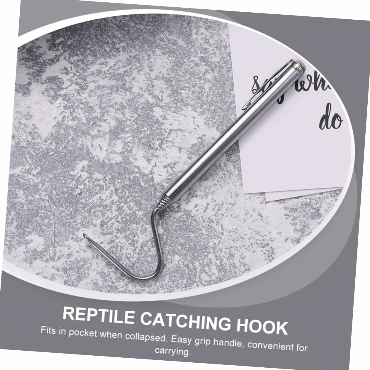 SUPVOX Crochets Télescopiques INOX 71cm Attrape-Serpents Reptiles Outil Capture Sécurisée
