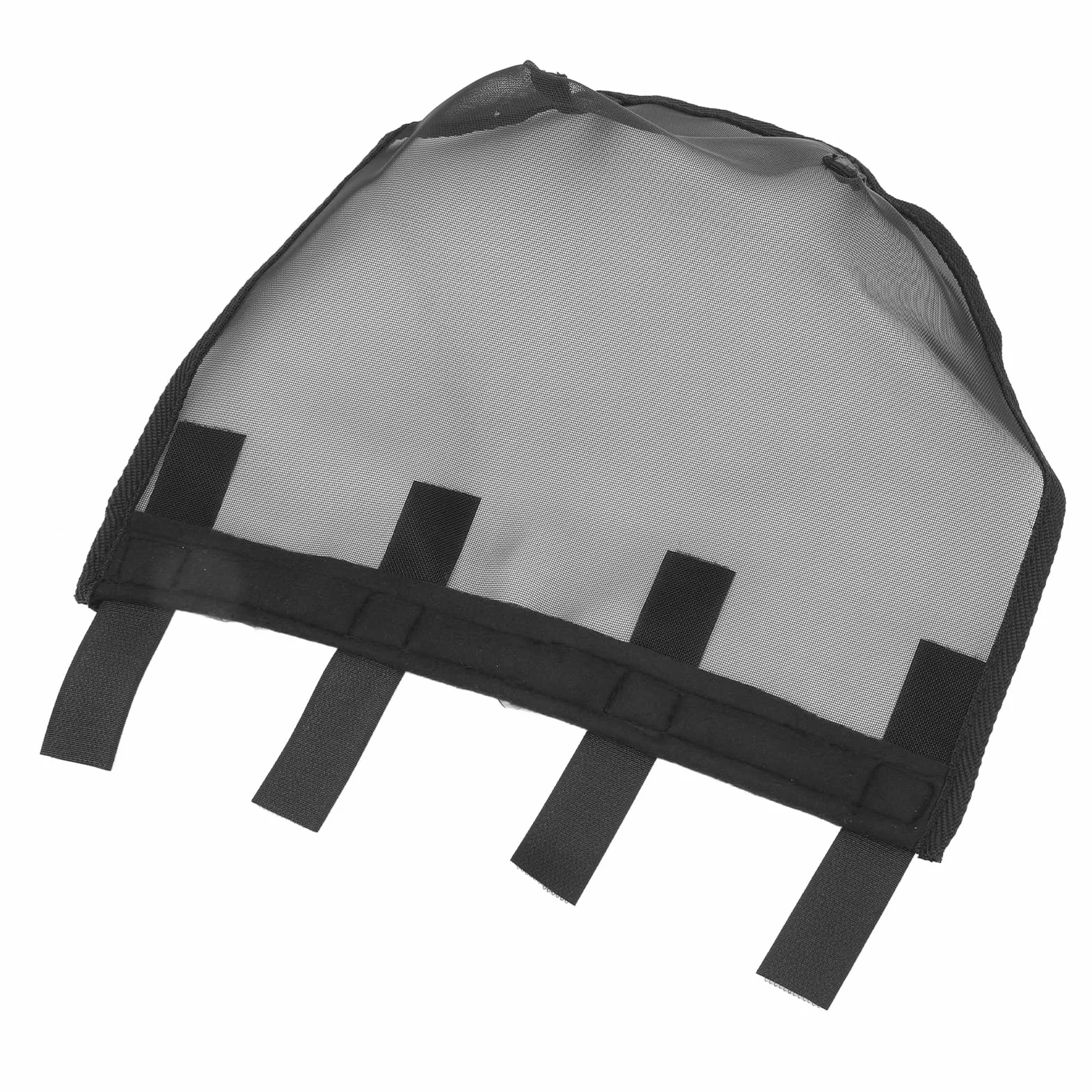 Masque à Mailles Fines Respirant pour Chevaux - Filtre Nasal Anti-Allergies avec Renfort Noir, Taille L