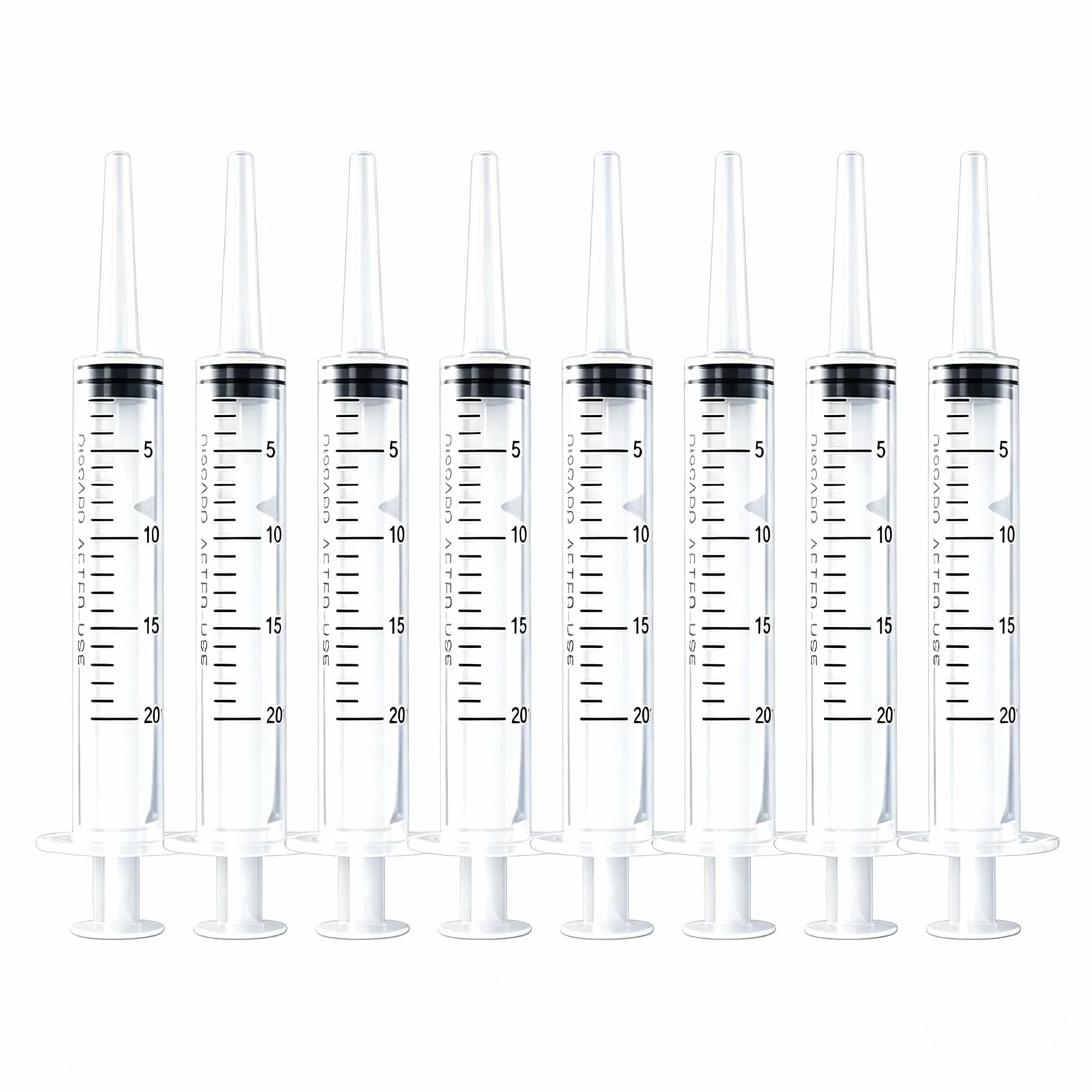 Seringue Alimentaire 20ml Plastique avec Bouchon Adaptateur pour Alimentation Animale